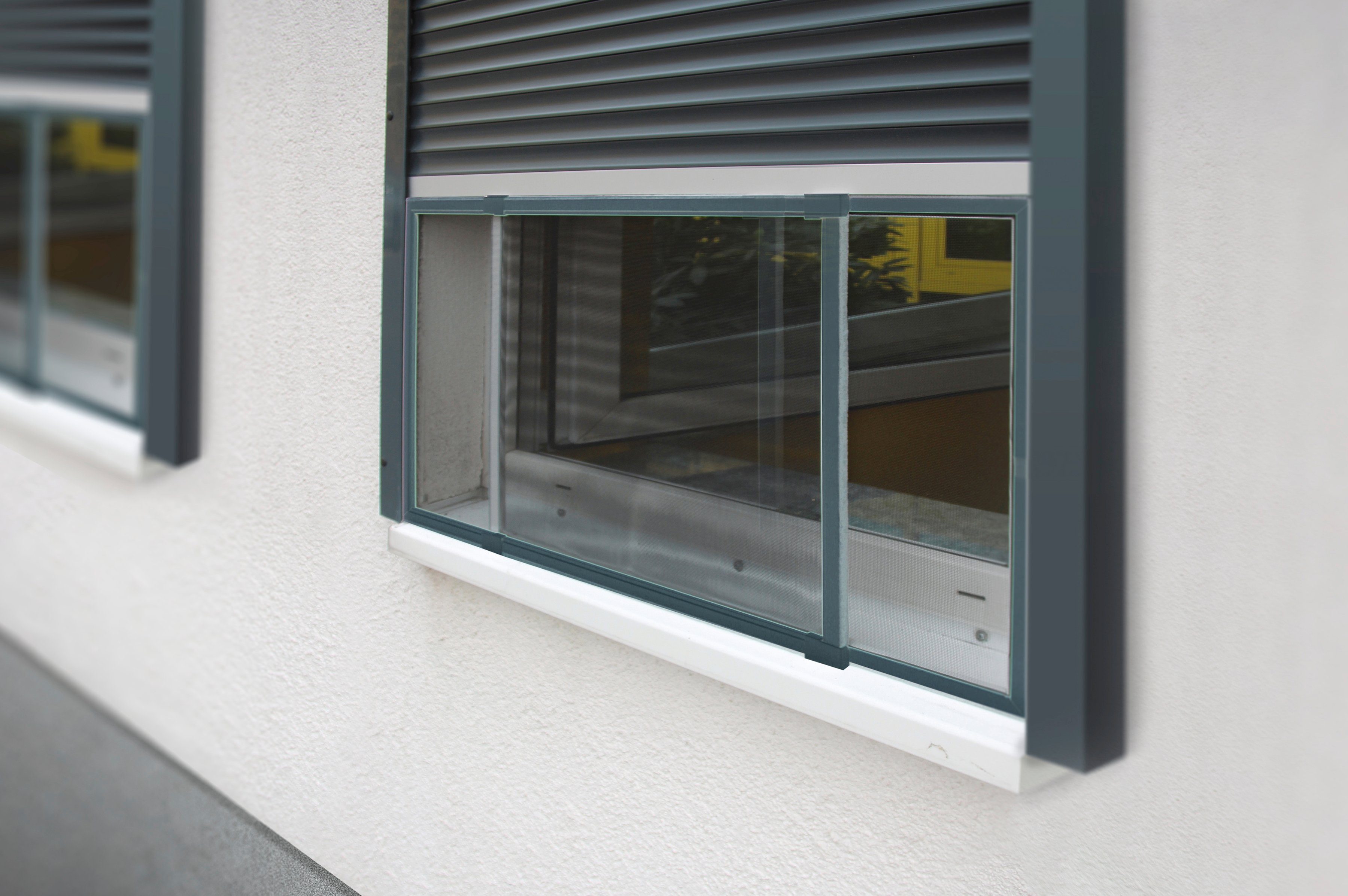 SCHELLENBERG Insektenschutz-Fensterrahmen ausziehbares Fliegengitter Schieb günstig online kaufen