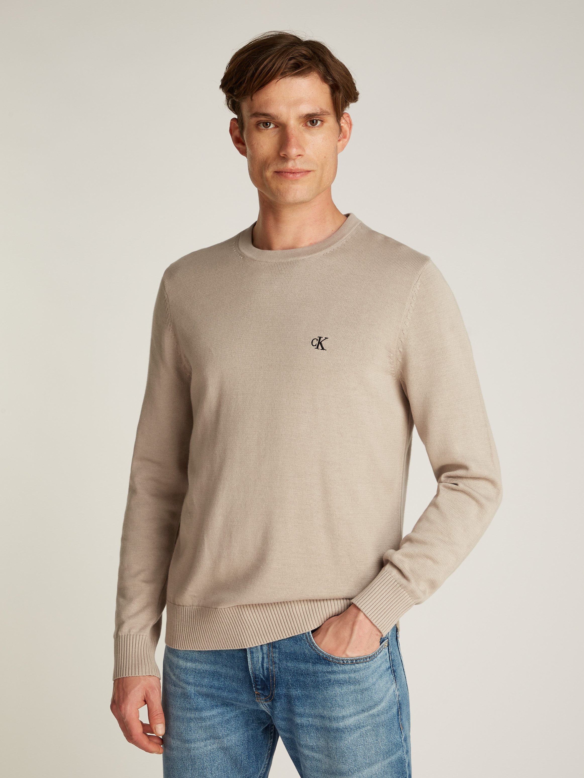 Calvin Klein Jeans Rundhalspullover MODERN CREW günstig online kaufen
