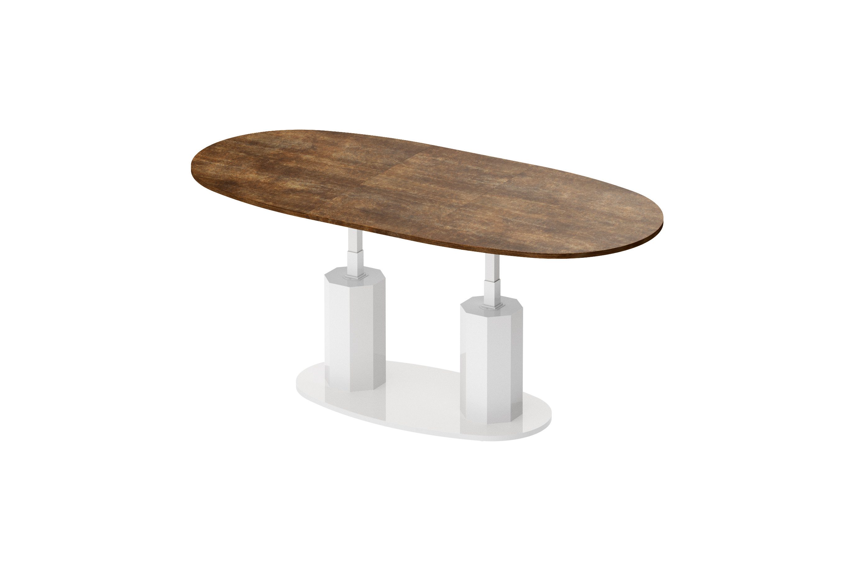 designimpex Couchtisch Design HBL-111 stufenlos höhenverstellbar günstig online kaufen