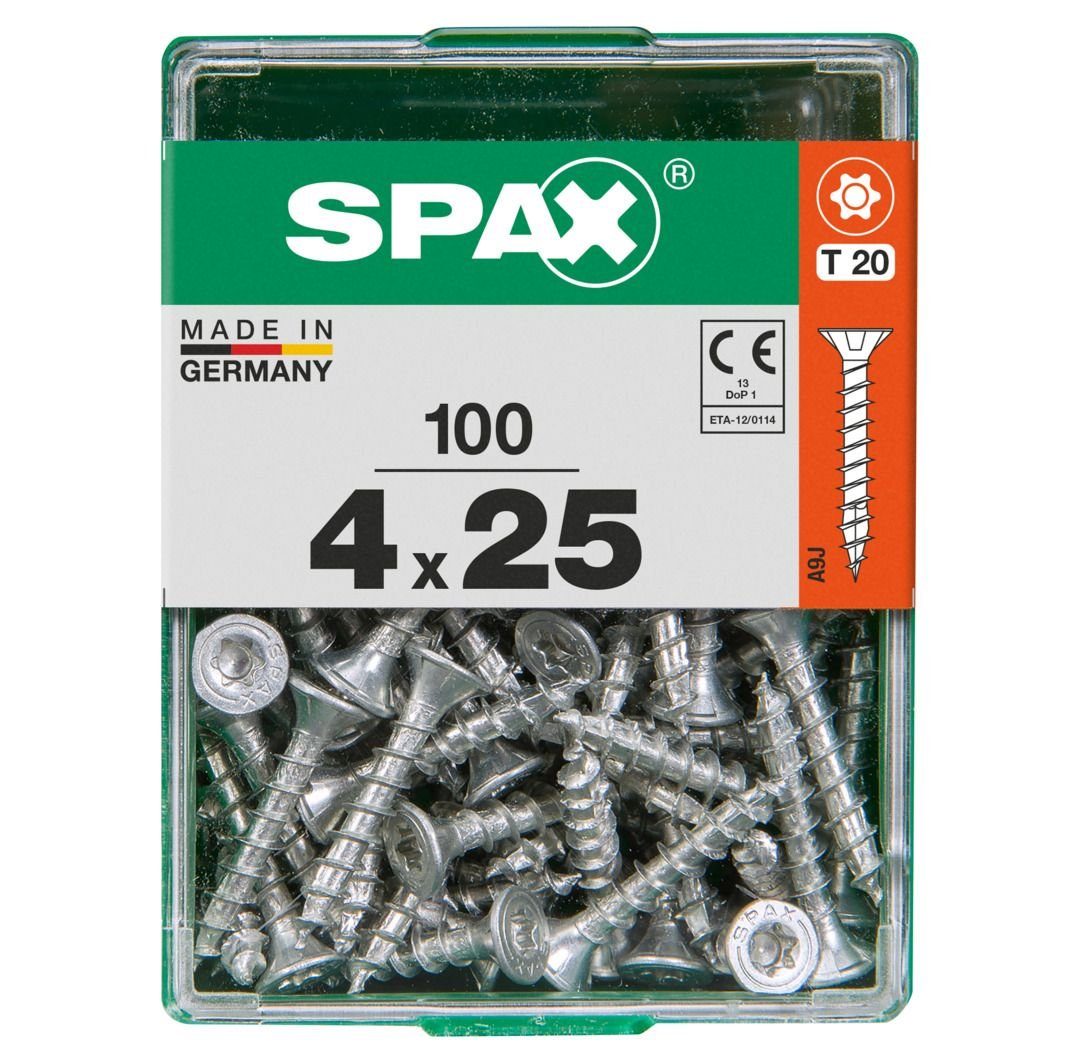 SPAX Holzbauschraube Spax Universalschrauben 4.0 x 25 mm TX 20 - 100