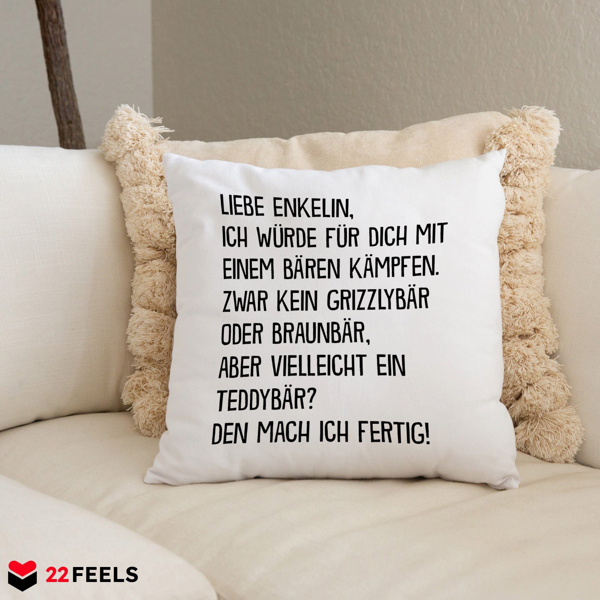 22Feels Dekokissen Enkelin Geschenk Mädchen von günstig online kaufen