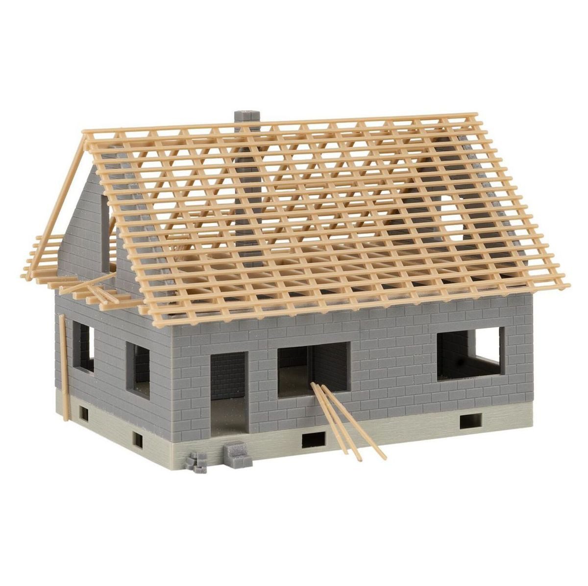 Faller Modellbausatz Faller 130658 Hausbau mit Kran HO