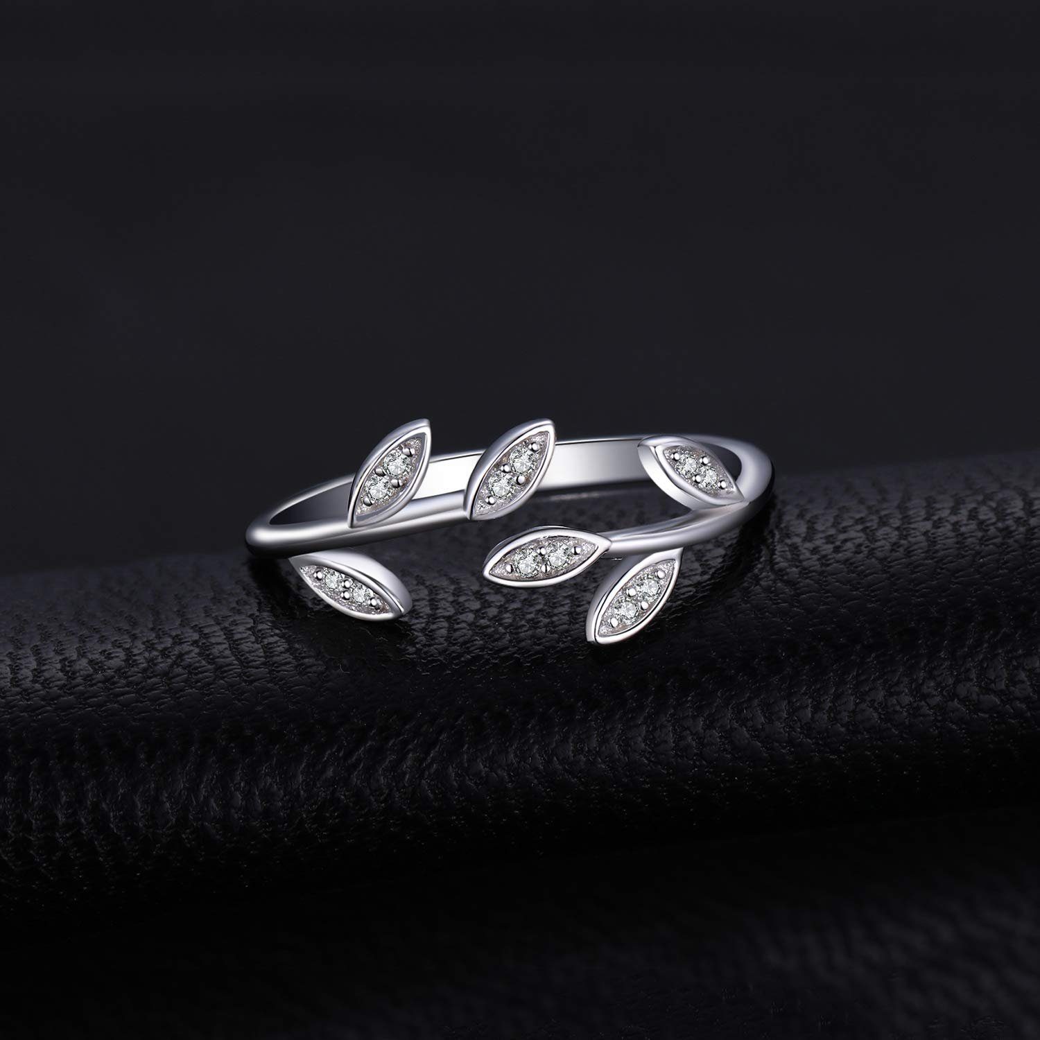 Frauen 925er Sterling Silber Silberschmuck Olivenzweig Sterlingsilber POCHUMIDUU S925 Fingerring für aus Frauen Ring,