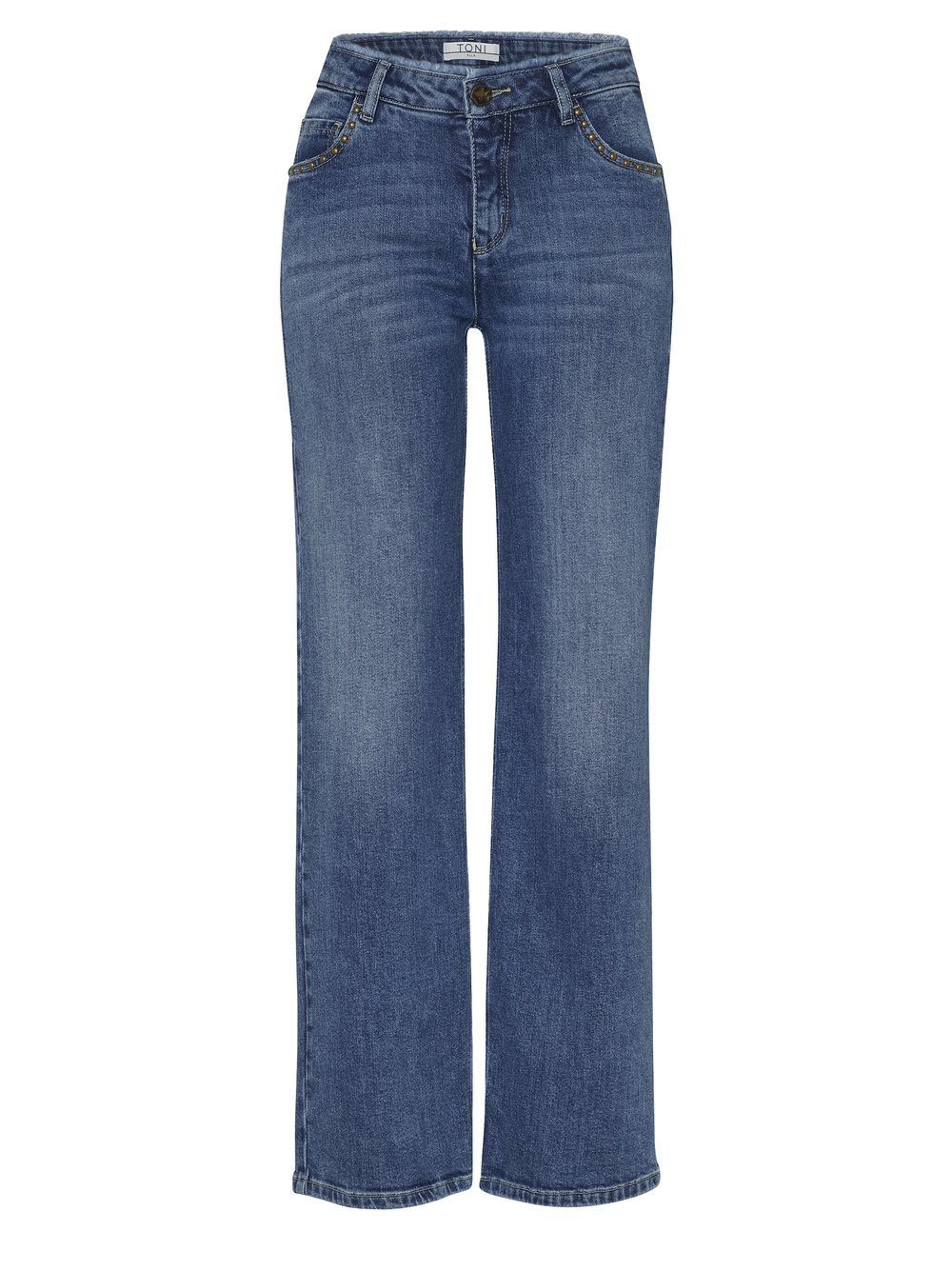 TONI Weite Jeans Ella mit Nieten an den Taschen
