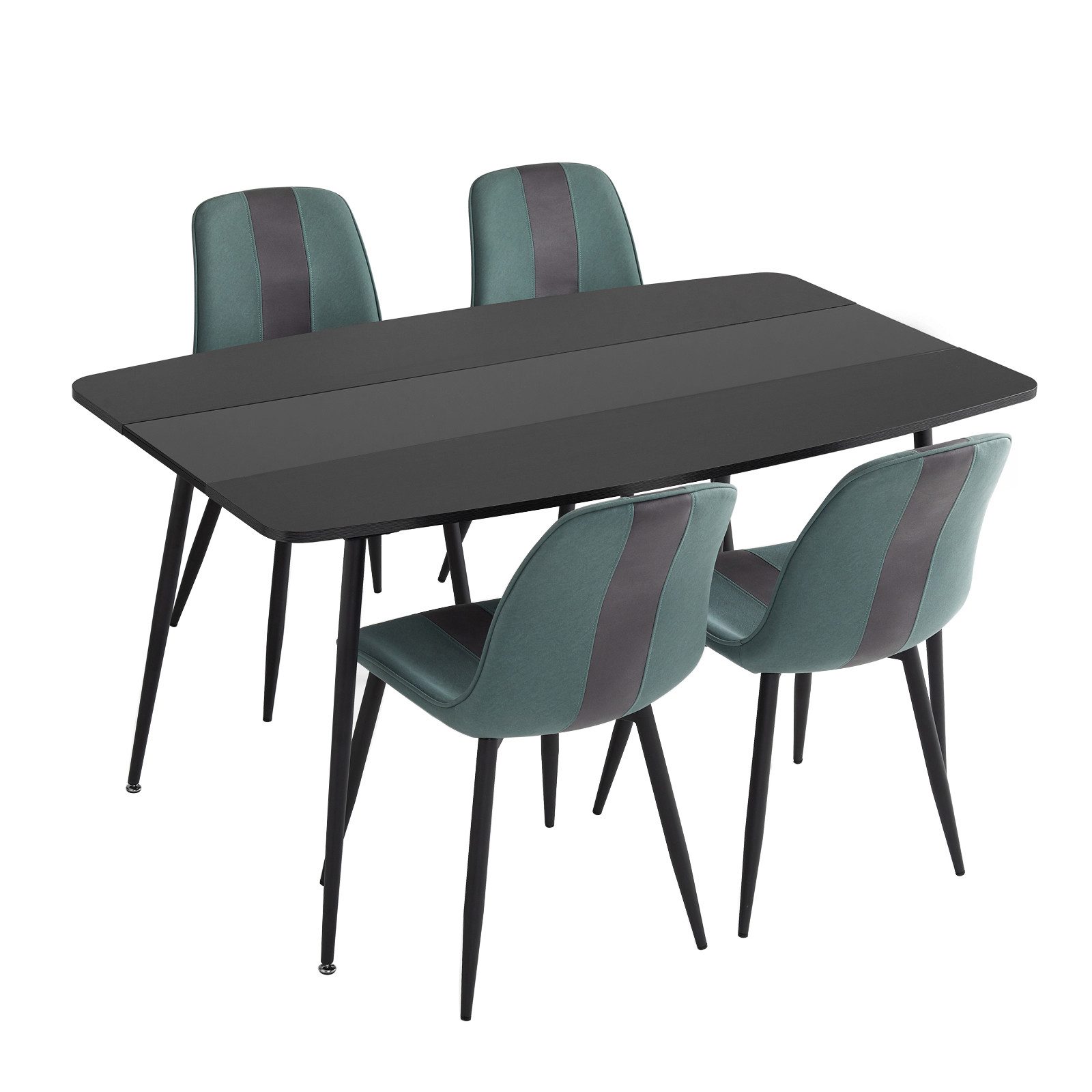 Mondeer Essgruppe Esszimmergruppe, (Set, 5/7-tlg), (1 Tisch mit 4/6 Stühlen günstig online kaufen