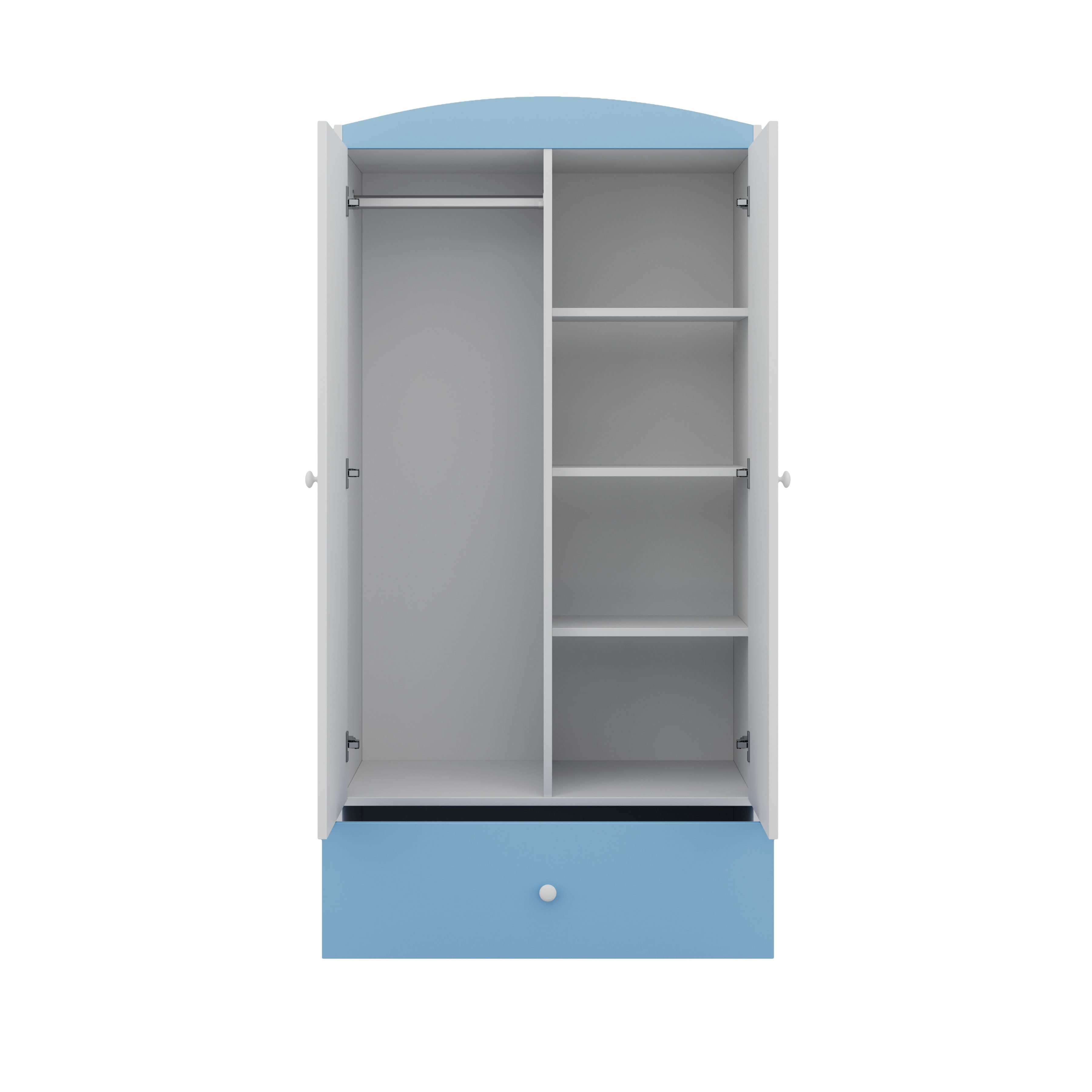 Bjird Kinderkleiderschrank Kleiderschrank Babydreams (4 Einlegeböden günstig online kaufen