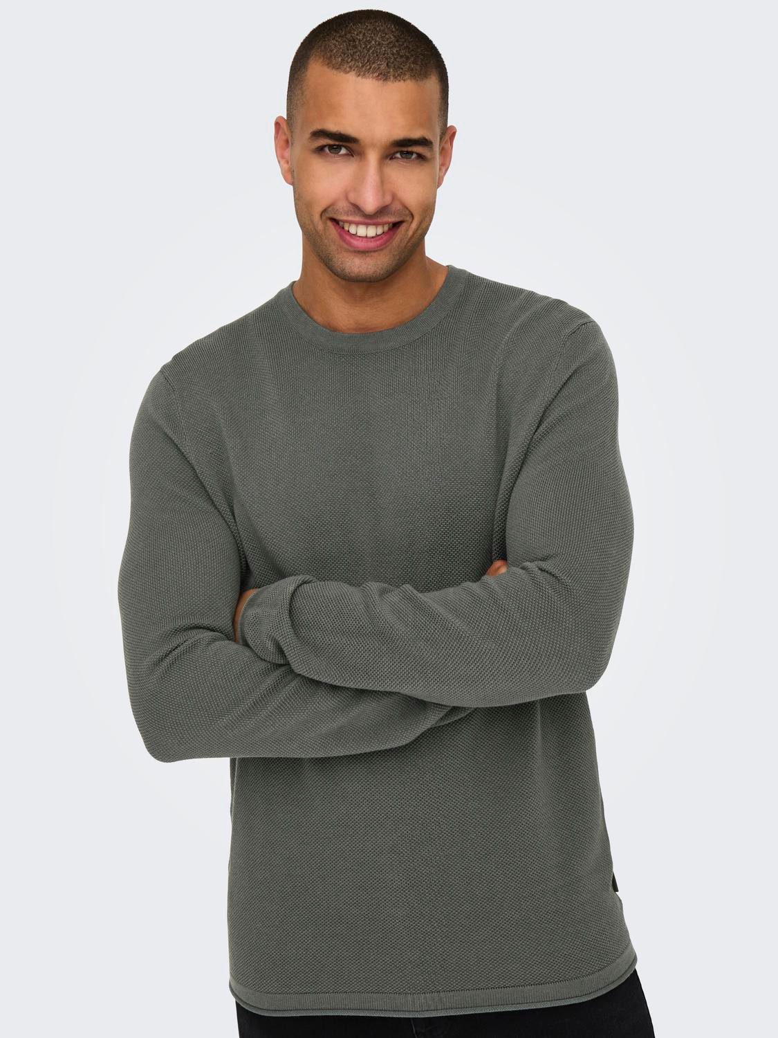 ONLY & SONS Strickpullover ONSFELIX REG 12 CREW KNIT NOOS günstig online kaufen