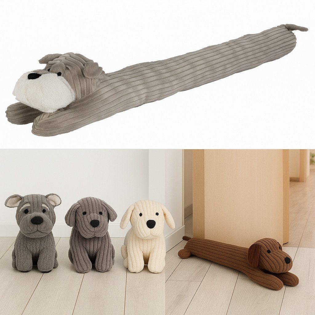WestCraft Zugluftstopper süßer Hund als Türluftstopper Zugluftstopper 82cm günstig online kaufen