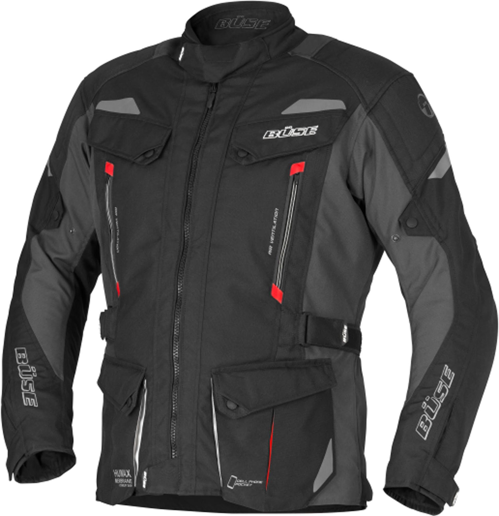Büse Motorradjacke Lago 3 Damen Motorrad Textiljacke Ellenbogenprotektoren enthalten,Schulterprotektoren enthalten,was