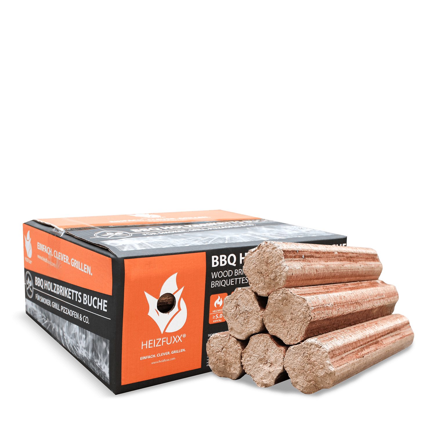 HEIZFUXX Holzbriketts, 972 kg, (Palette, 54-St)