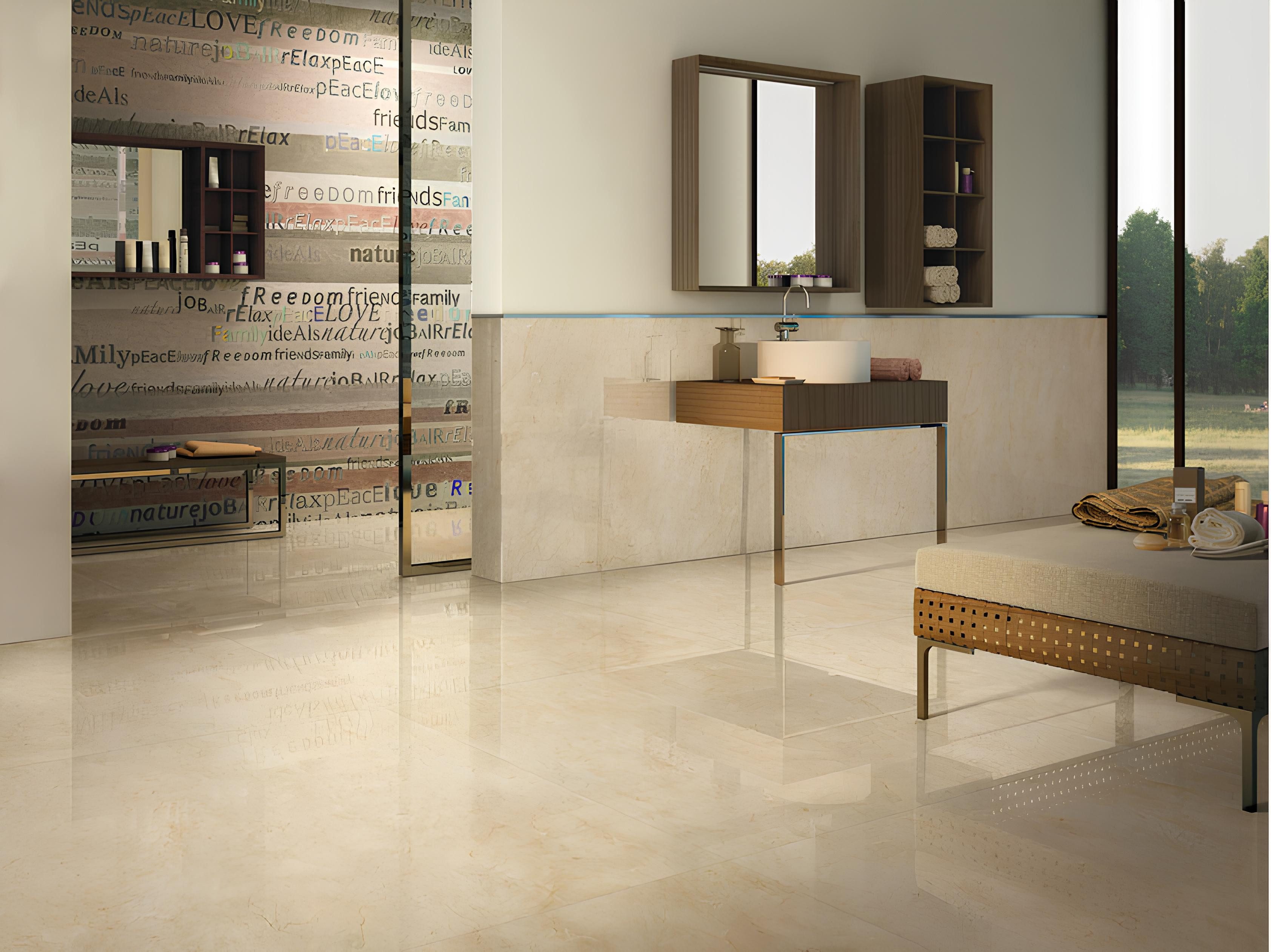 JVmoebel Bodenfliese Bad Marmor Edler Naturstein Marmorboden Belag Luxus Klasse Neu, Marmor, Beige, Marmor 60x60cm / 15 m², Made in Europa