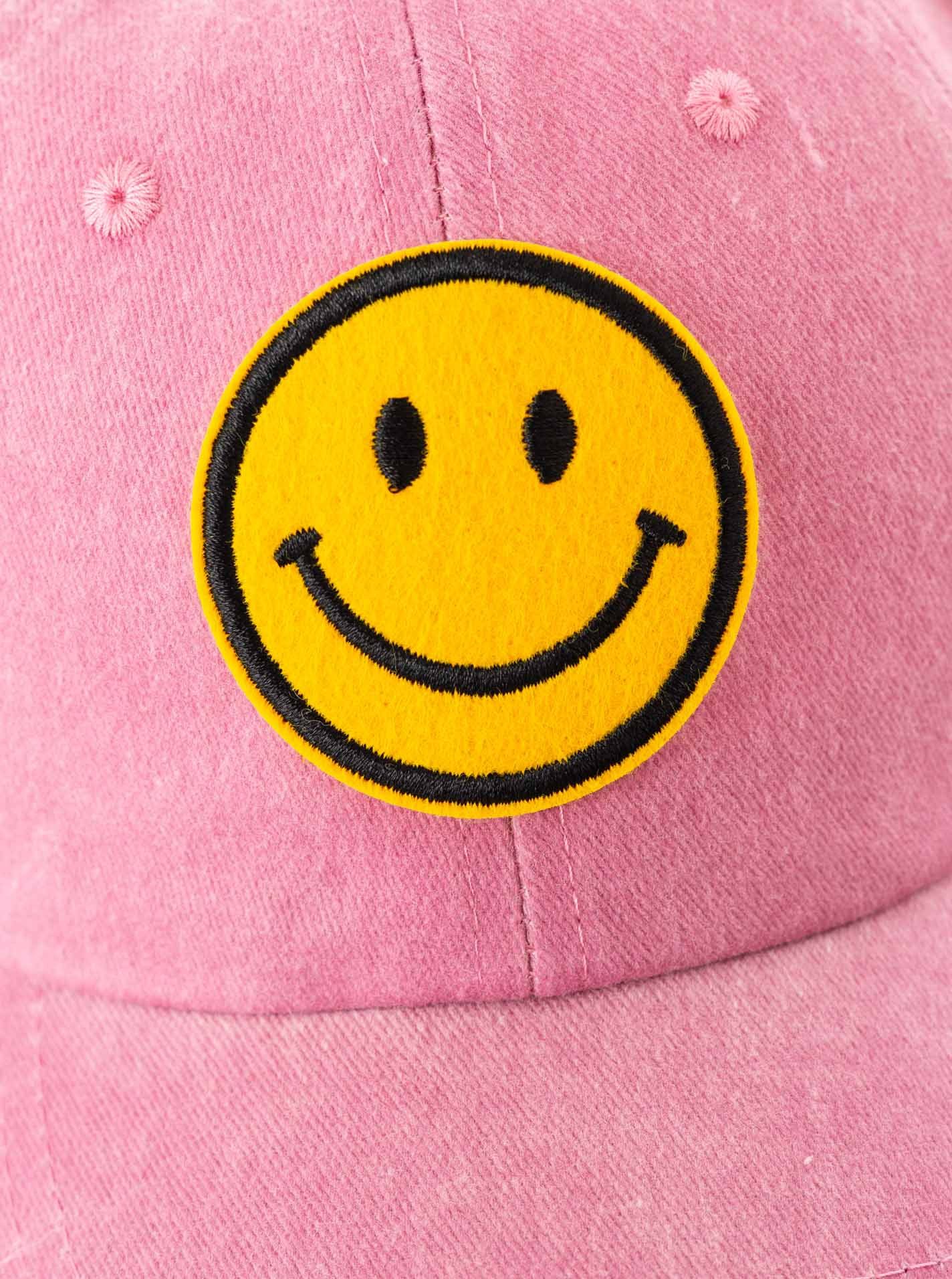 Zwillingsherz Baseball Cap "Face" mit fröhlichem Patch, justierbar