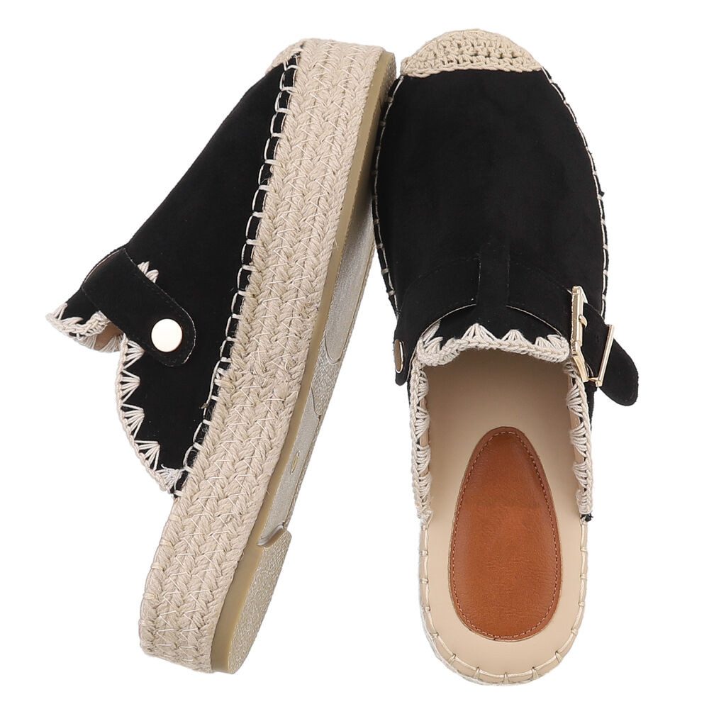 Ital-Design Damen Mules Freizeit Plateausandaletten (88930260) Flach Pantol günstig online kaufen