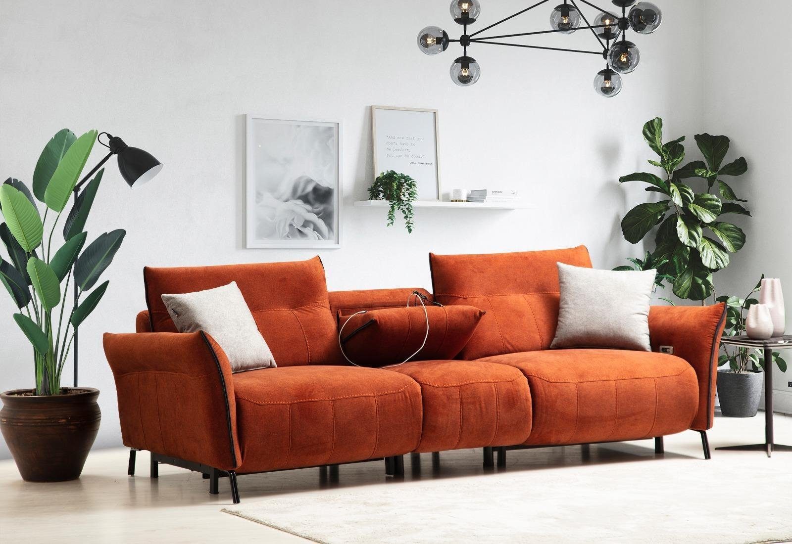 JVmoebel 4-Sitzer Viersitzer Sofa Couch Luxus Wohnzimmer Designer Modern Möbel Neu, 1 Teile, Made in Europa | Einzelsofas