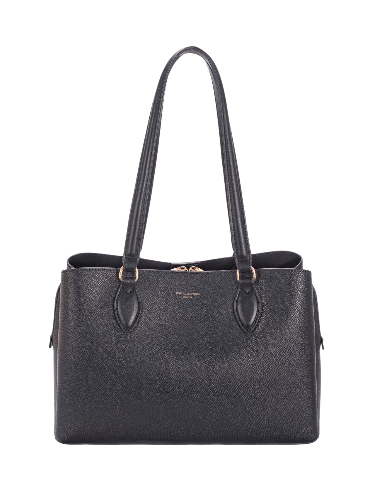 David Jones Schultertasche David Jones Signature Executive Tote, Großes Fassungsvermögen, formstabil, hochwertige Kunstleder-Optik.