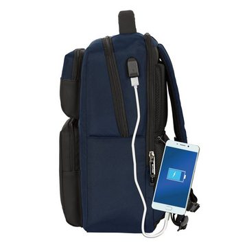 safta Rucksack Safta Laptoptasche Business 15,6 Dunkelblau 31 x 44 x 13 cm