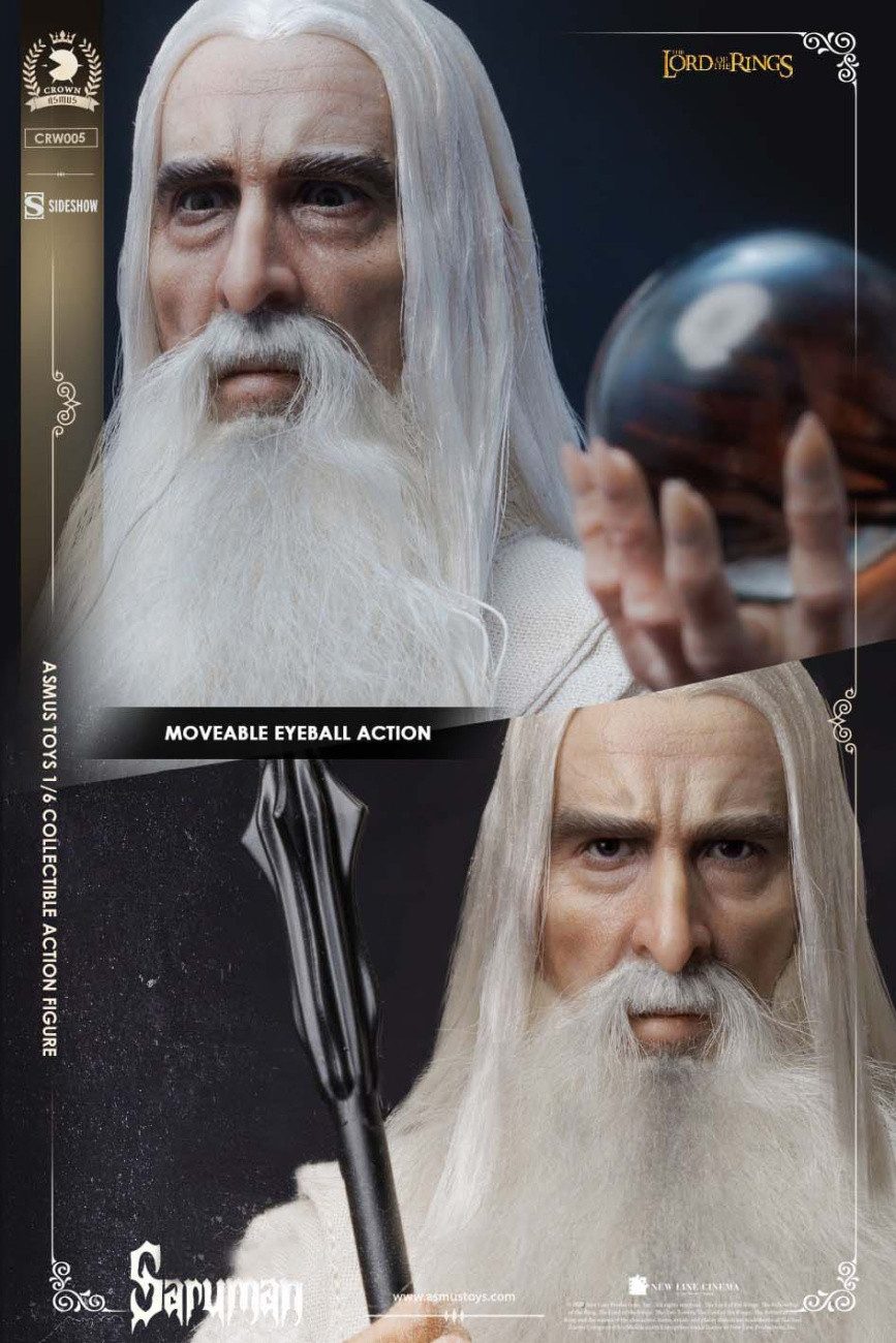 Asmus Collectible Toys Actionfigur Herr der Ringe Actionfigur 1/6 Saruman 31 cm