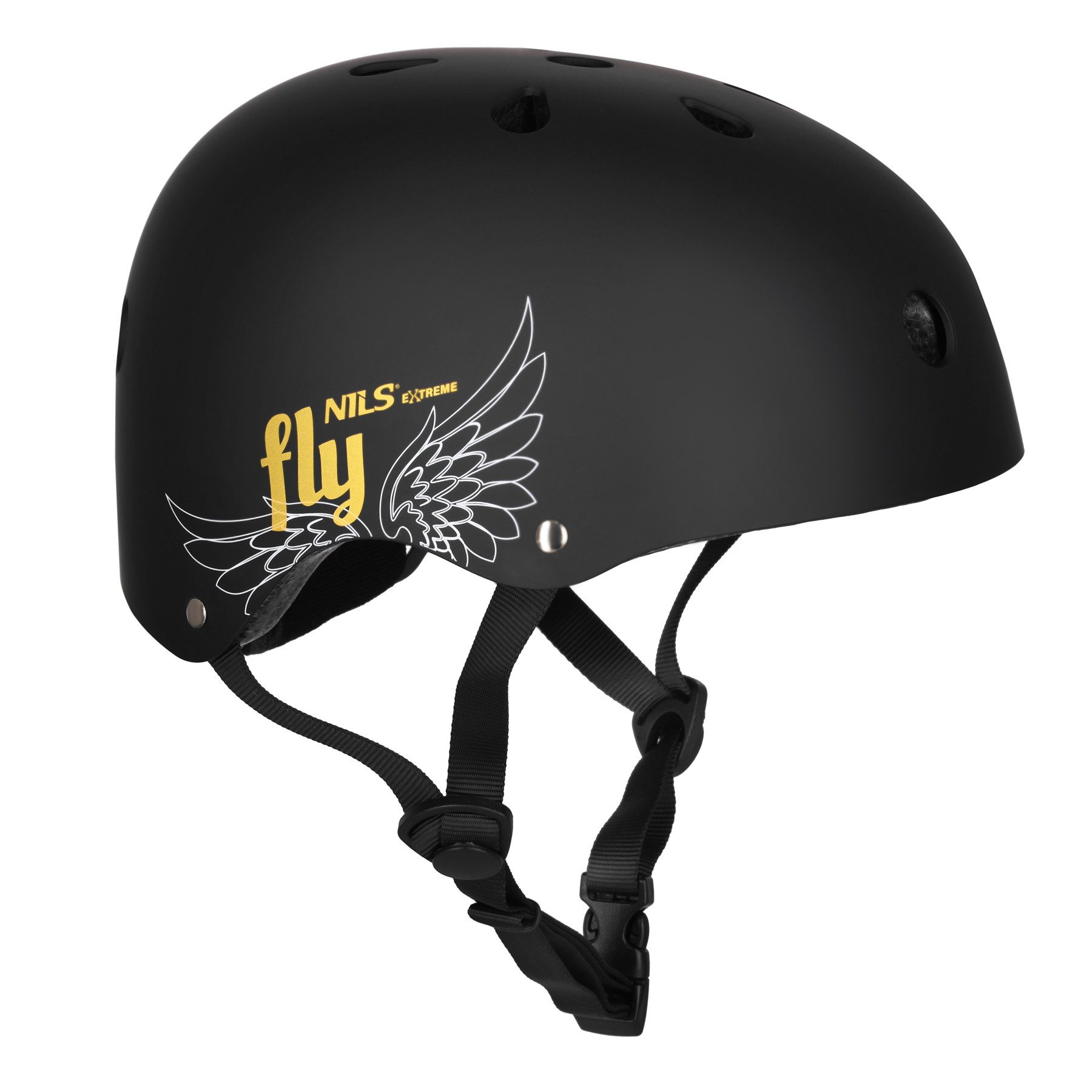 NILS EXTREME Skatehelm MTW001 FLY HELM GOLD L (58–61 cm) NILS EXTREME (Spar-Set, 1-tlg., 58-61 cm leicht), Out-mold, 11 Belüftungsöffnungen, 380 g, EN 1078