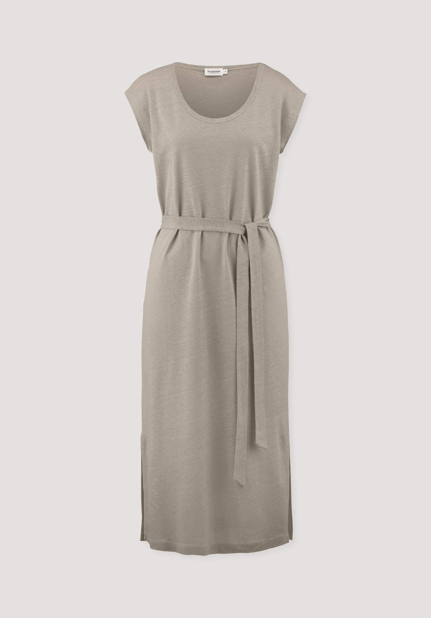 Hessnatur Jerseykleid Relaxed aus Leinen und Bio-Baumwolle (1-tlg)