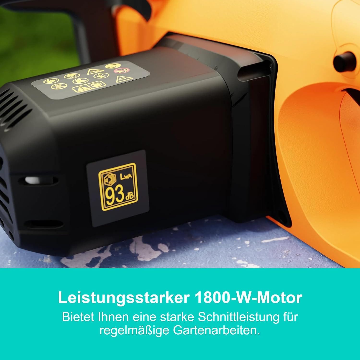 Black + Decker Elektro-Kettensäge 1800W 35cm Elektro-Kettensäge mit Kettenbremse, 1-tlg.