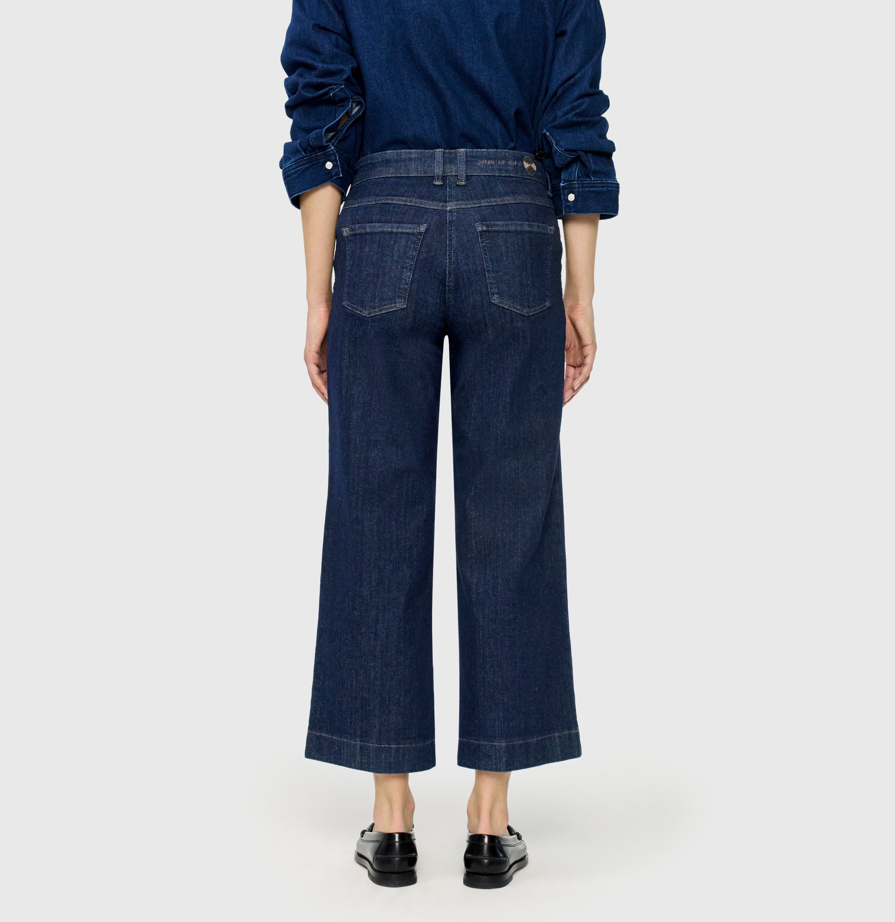MAC 7/8-Jeans Wide Fit, Culotte Figurformender Shaping-Effekt