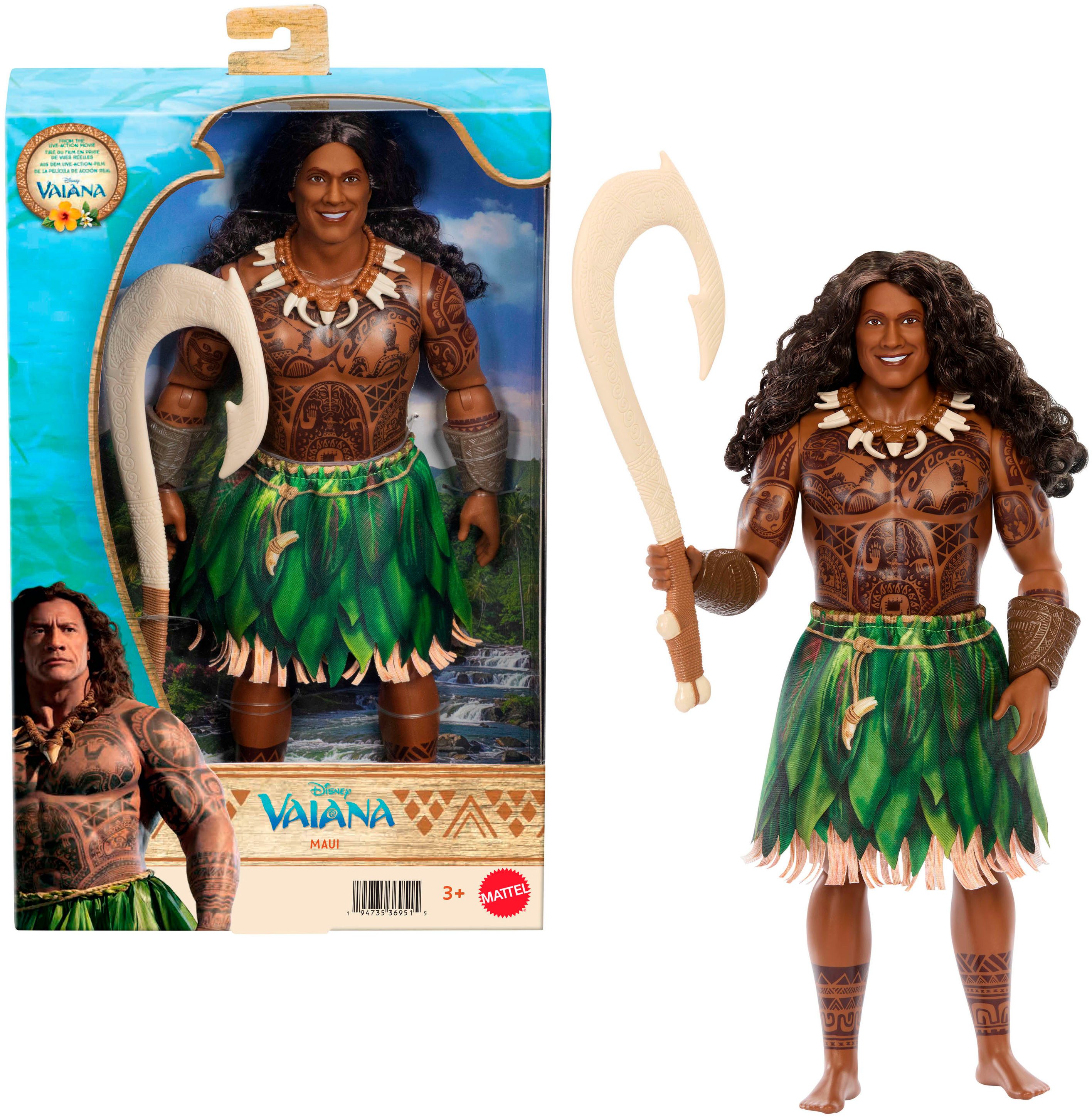 Mattel® Anziehpuppe Vaiana 2026 Movie Puppe Maui 31 cm