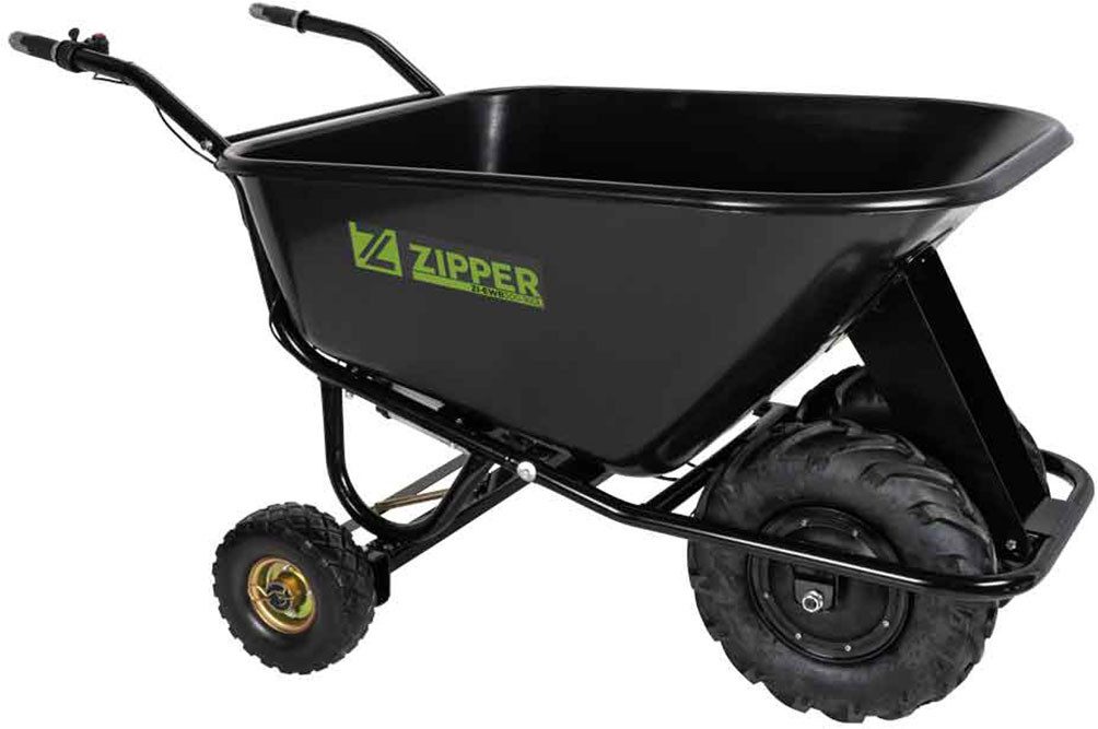 ZIPPER Motorschubkarre elektrische Schubkarre, Ideal für den Transport von Schüttgütern rund um Haus, Hof und Garten