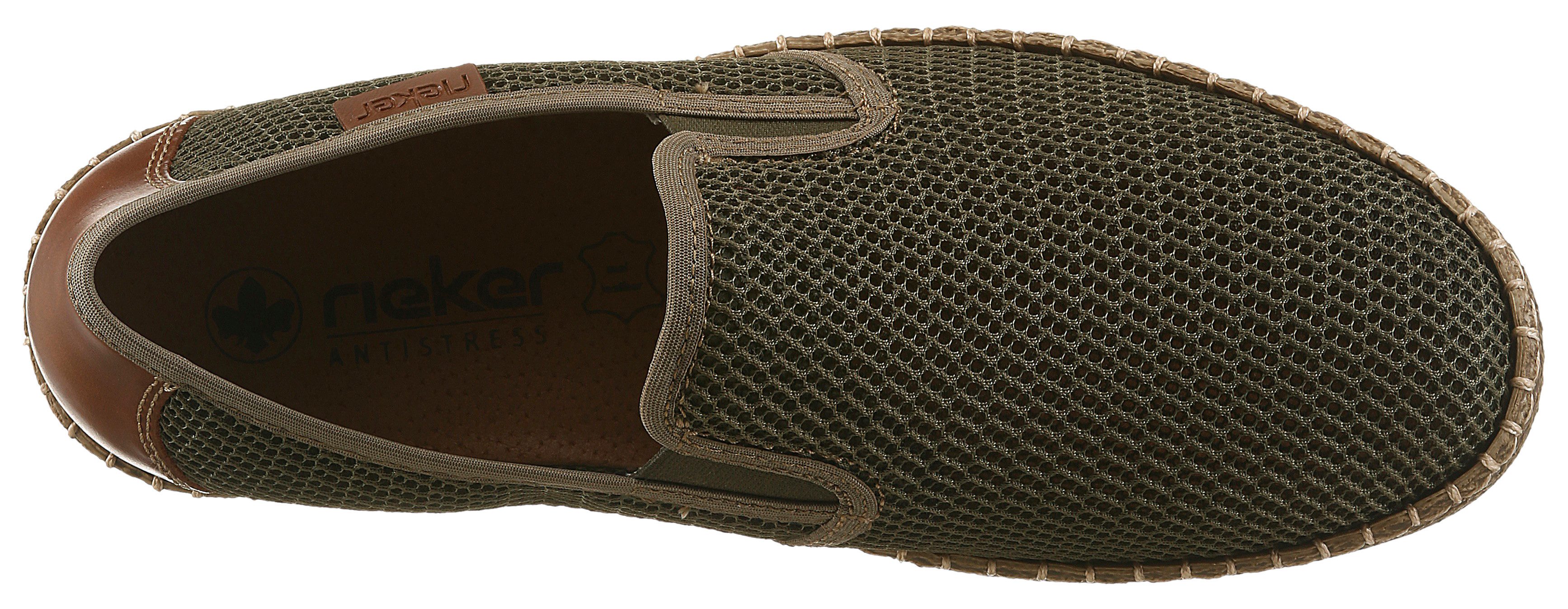 Rieker Espadrille mit luftdurchlässiger Perforation