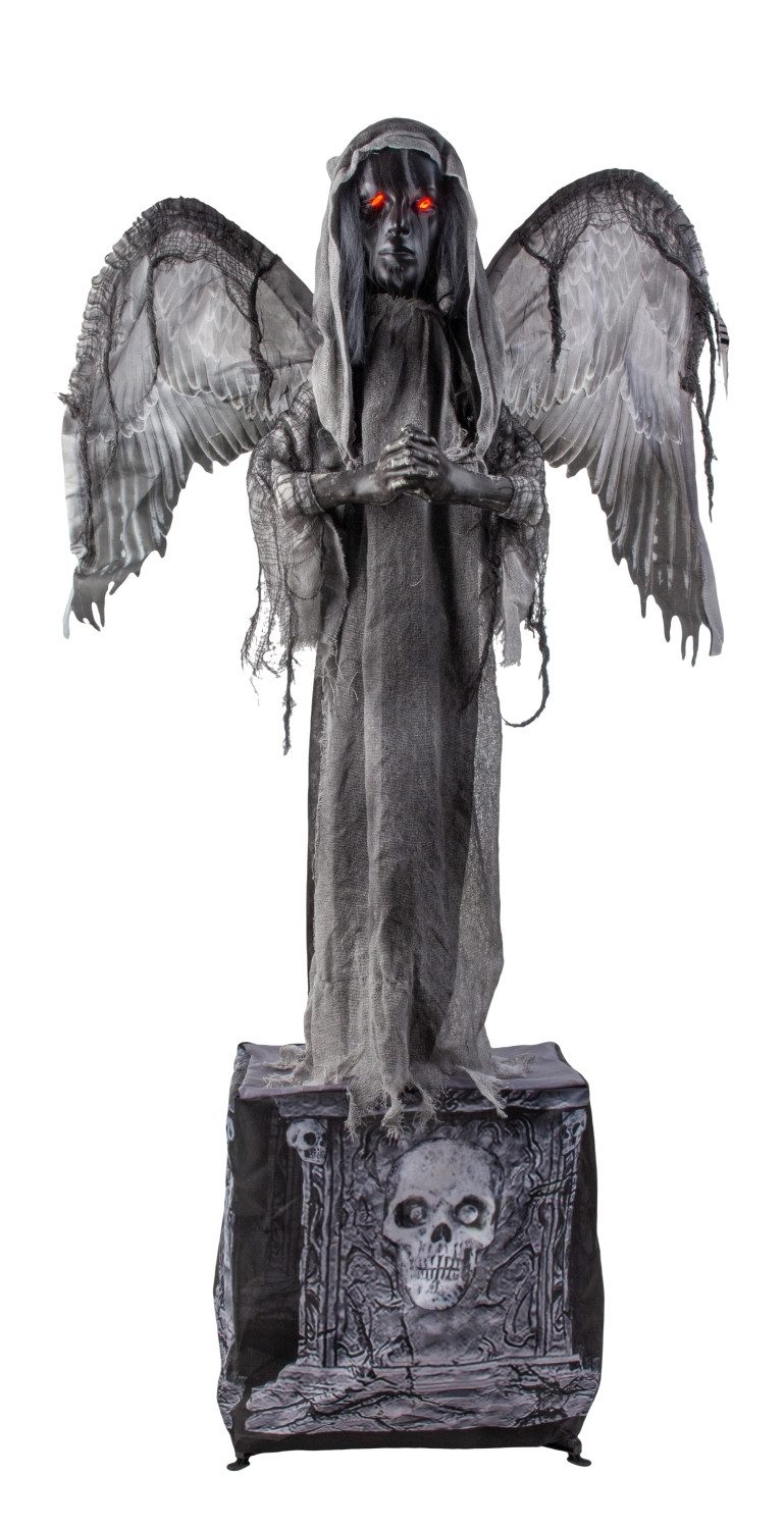 Mel-O-Design Zombie-Kostüm Lamentra Horror Engel Figur 168cm Mit Sound Bewegung Halloween Deko