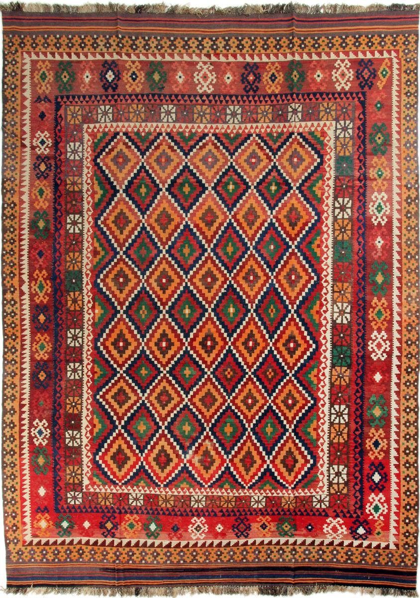Orientteppich Kelim Afghan Antik 273x369 Handgewebter Orientteppich, Nain Trading, rechteckig, Höhe: 3 mm