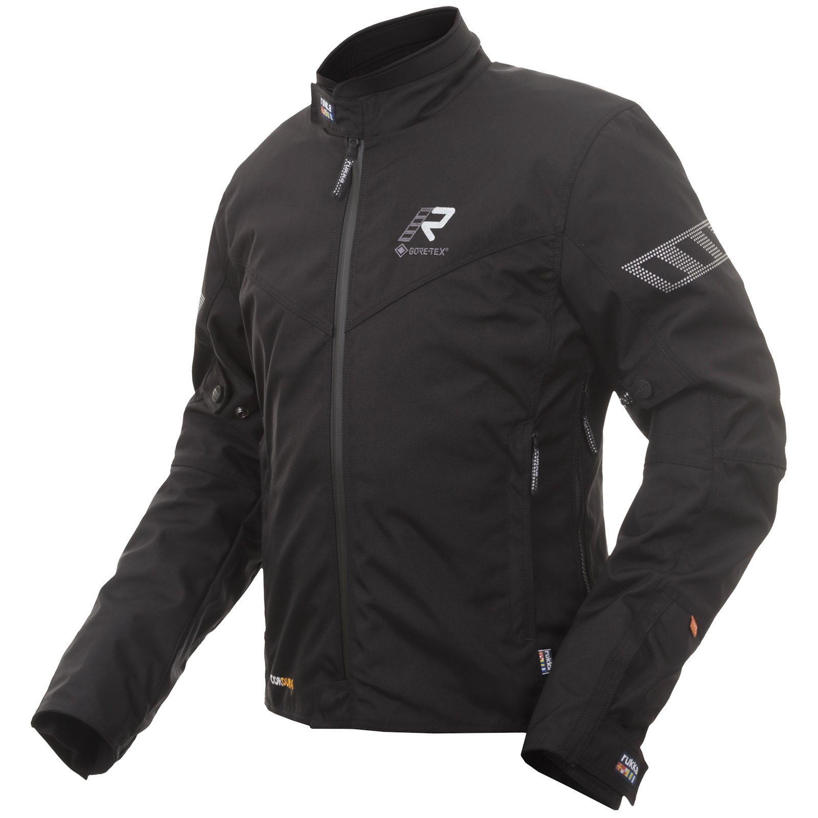 Motorradjacke Rukka Start-R Jacke schwarz / silber