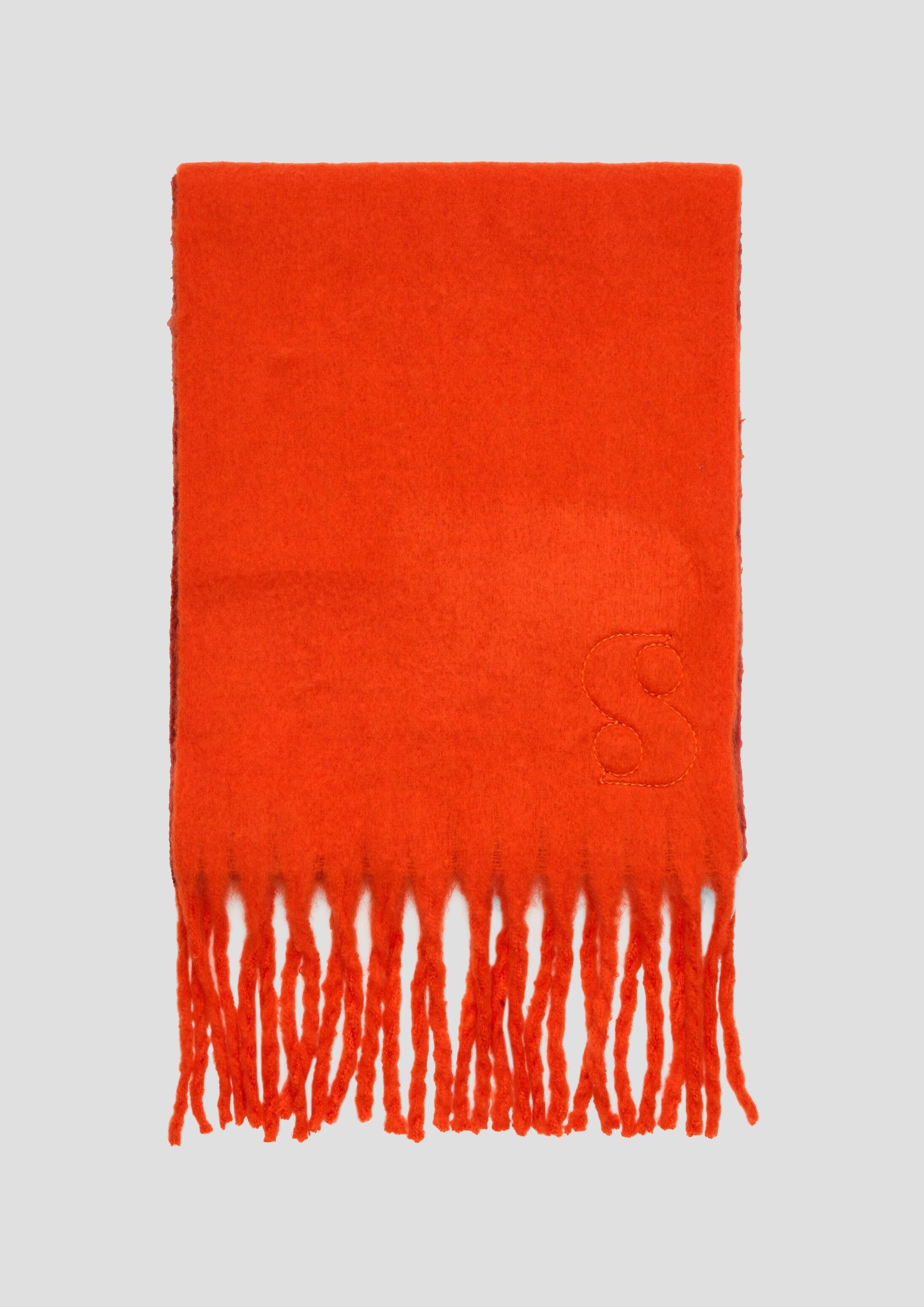 s.Oliver Schal Tuch, Fransenschal in Bicolor-Optik