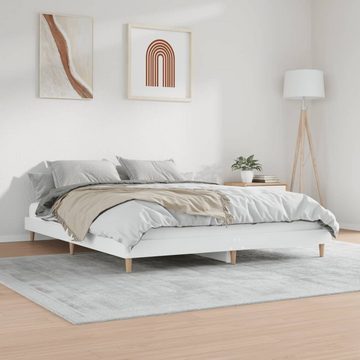 furnicato Bett Bettgestell Weiß 160x200 cm Holzwerkstoff