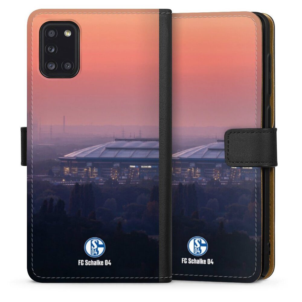 DeinDesign Handyhülle Stadion FC Schalke 04 Offizielles Lizenzprodukt Schalke 04 Stadion, Samsung Galaxy A31 Hülle Flip Case Klapphülle Handytasche Leder