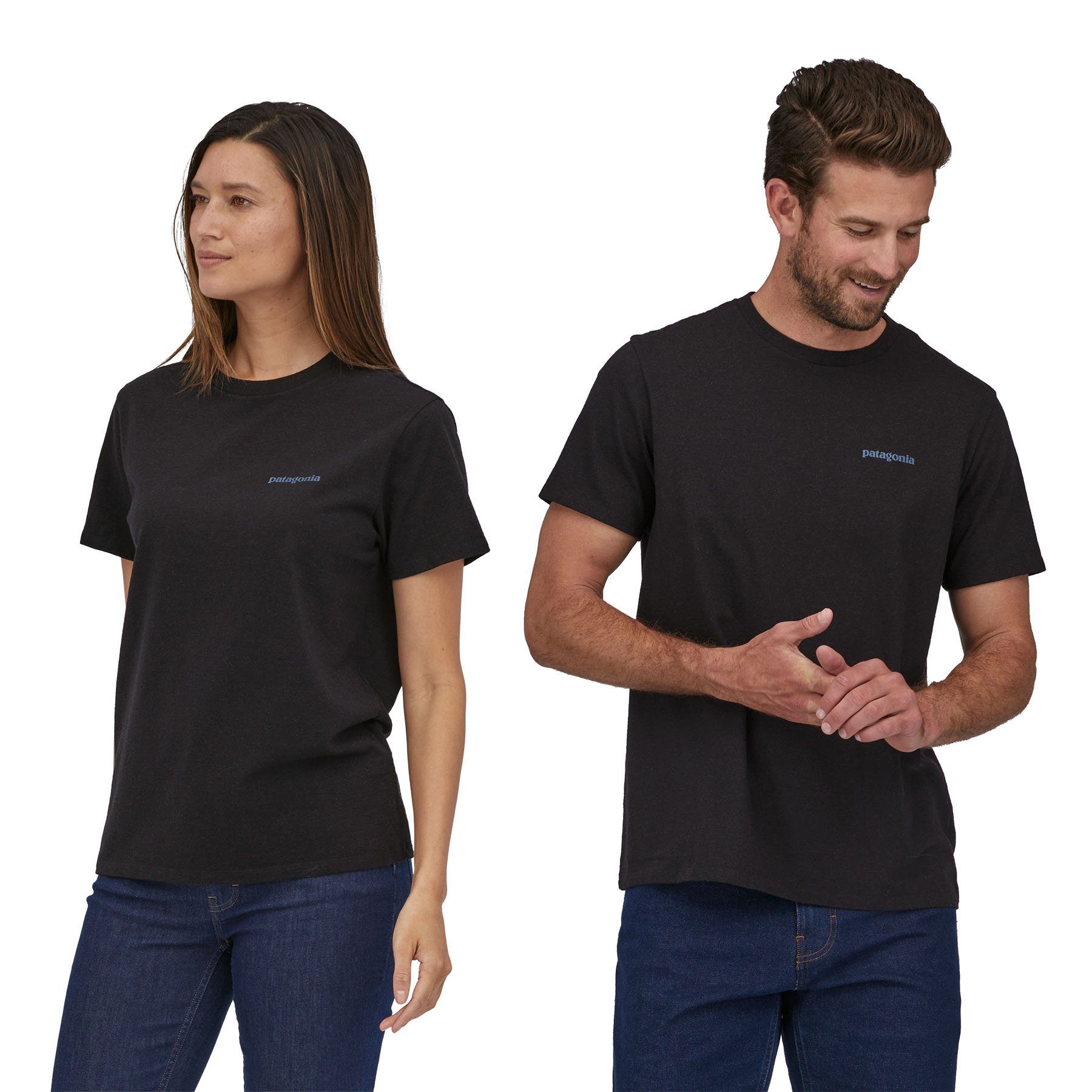 Patagonia Responsibili-Tee T-Shirt Fitz Roy Icon ink Unisex T-Shirt Patagonia Adult black
