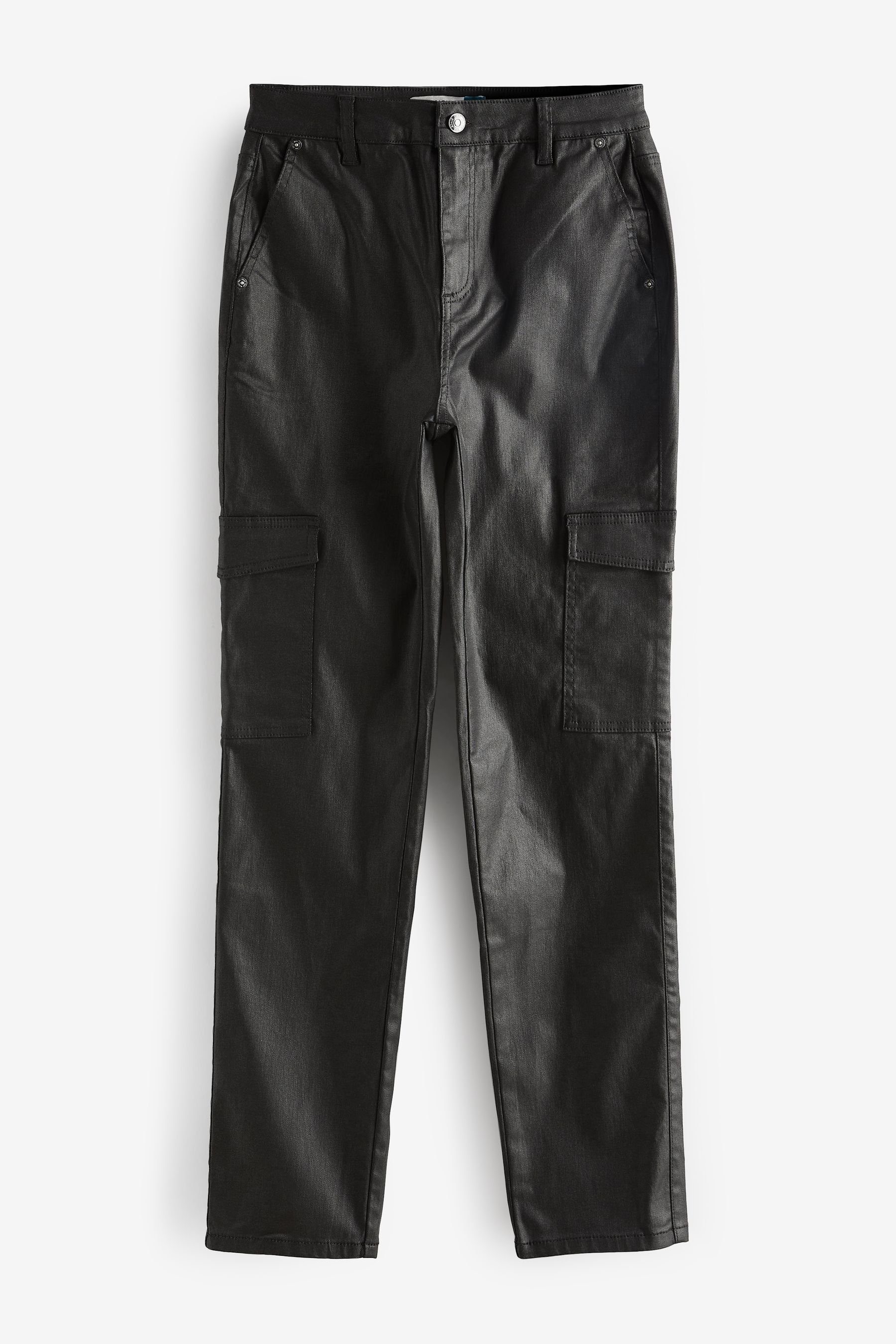Next Leg Jeans Taschen mit Beschichte (1-tlg) Straight Cargojeans