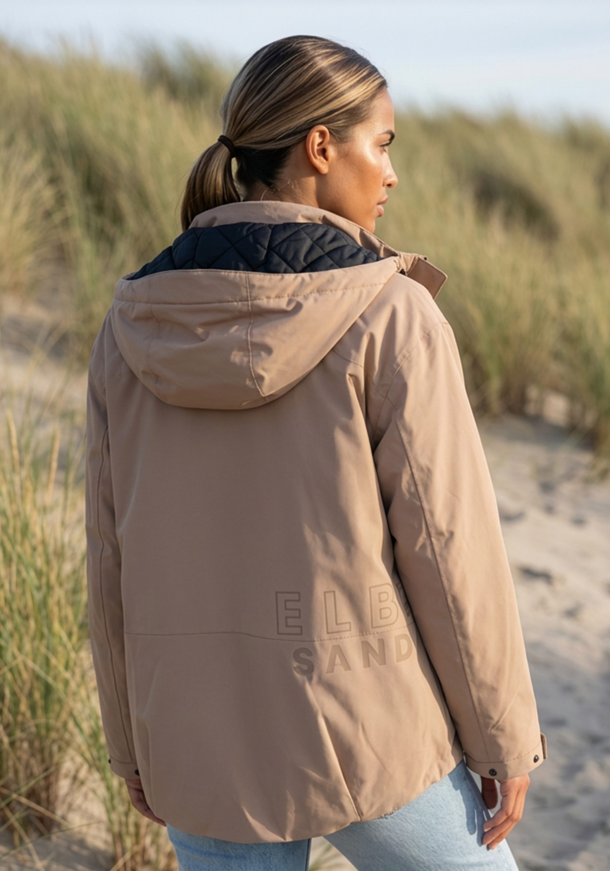 Elbsand Parka mit großem Logodruck auf der Rückseite – Bild 3 von 5