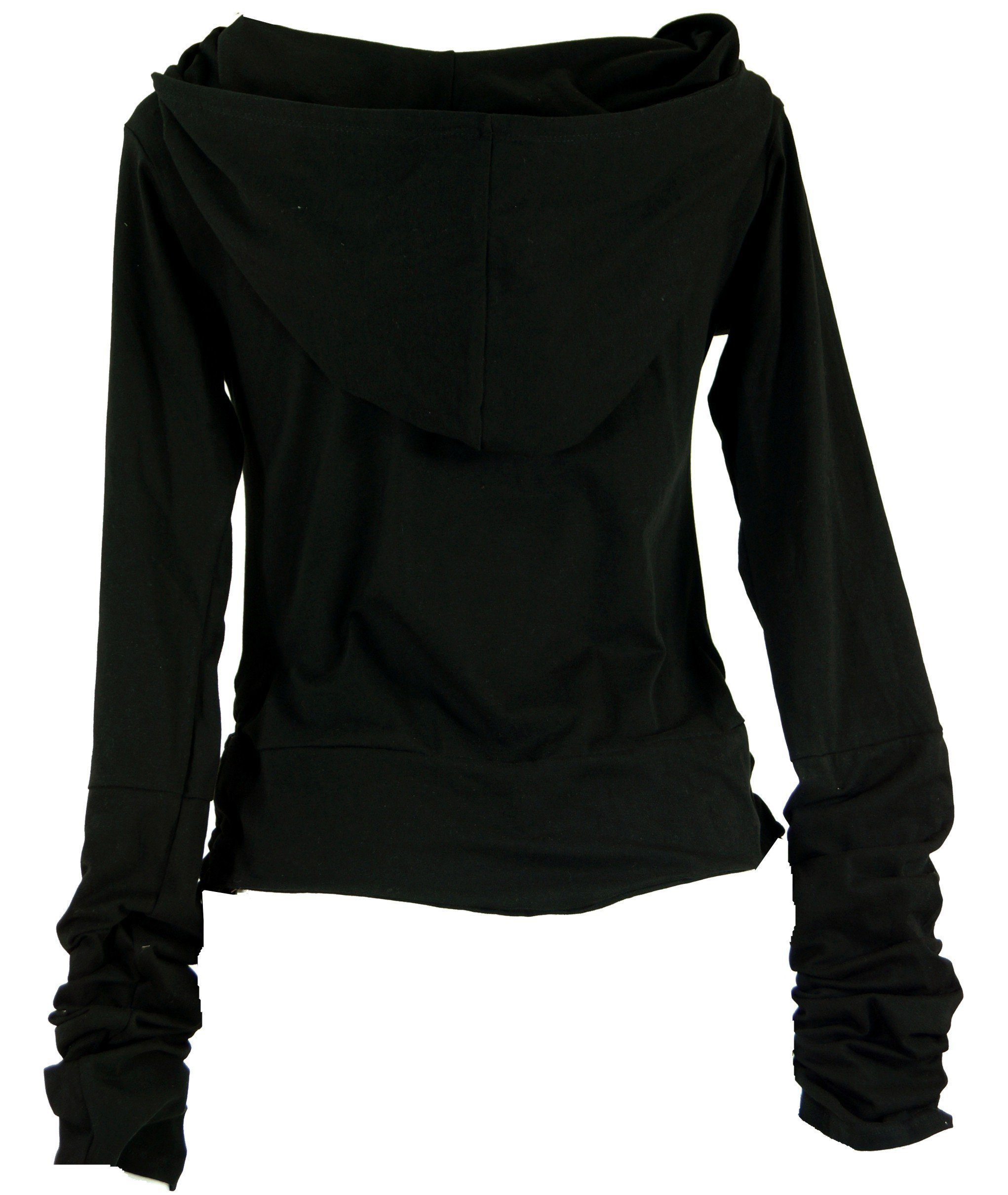 Guru-Shop Longsleeve Goa Psytrance Shirt, Kapuzen günstig online kaufen