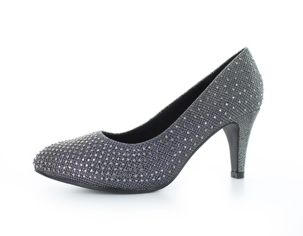 White Lady 823 Glitter Strass Pumps