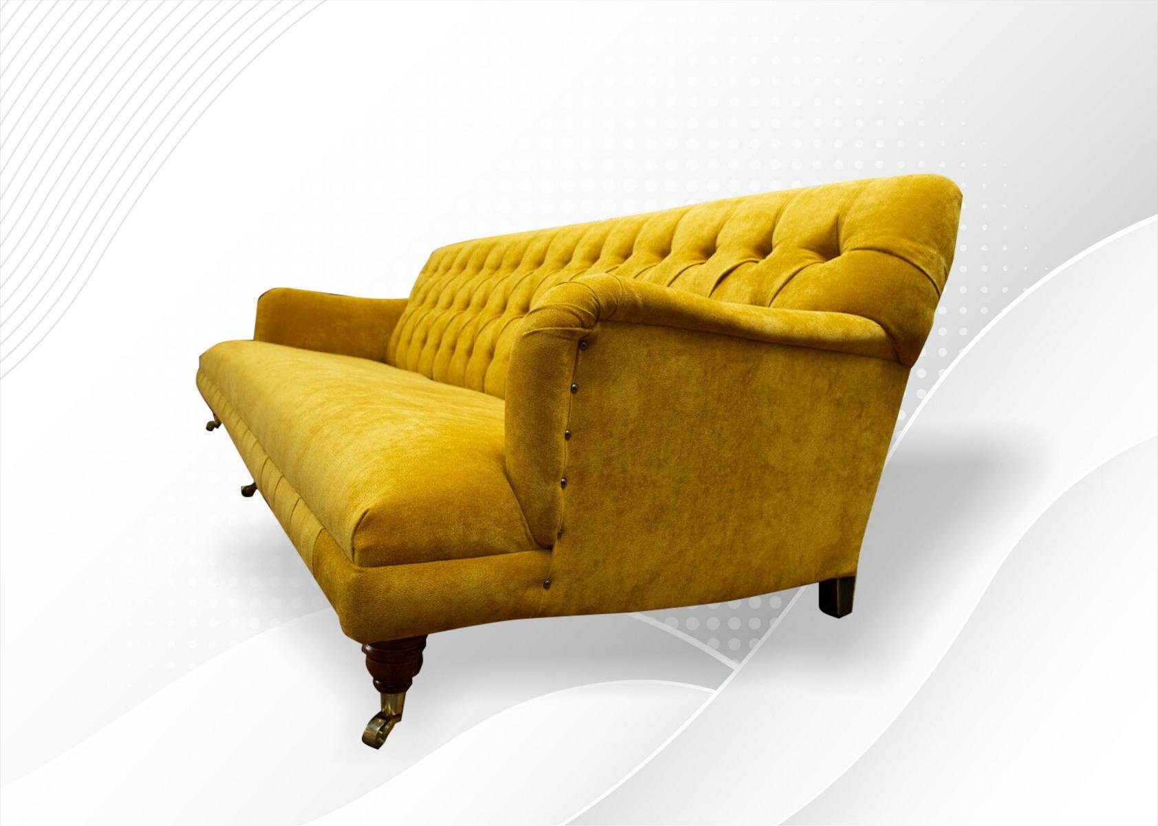 Design Couch Sofa Sofa Chesterfield-Sofa, 4 JVmoebel cm 250 Chesterfield Sitzer