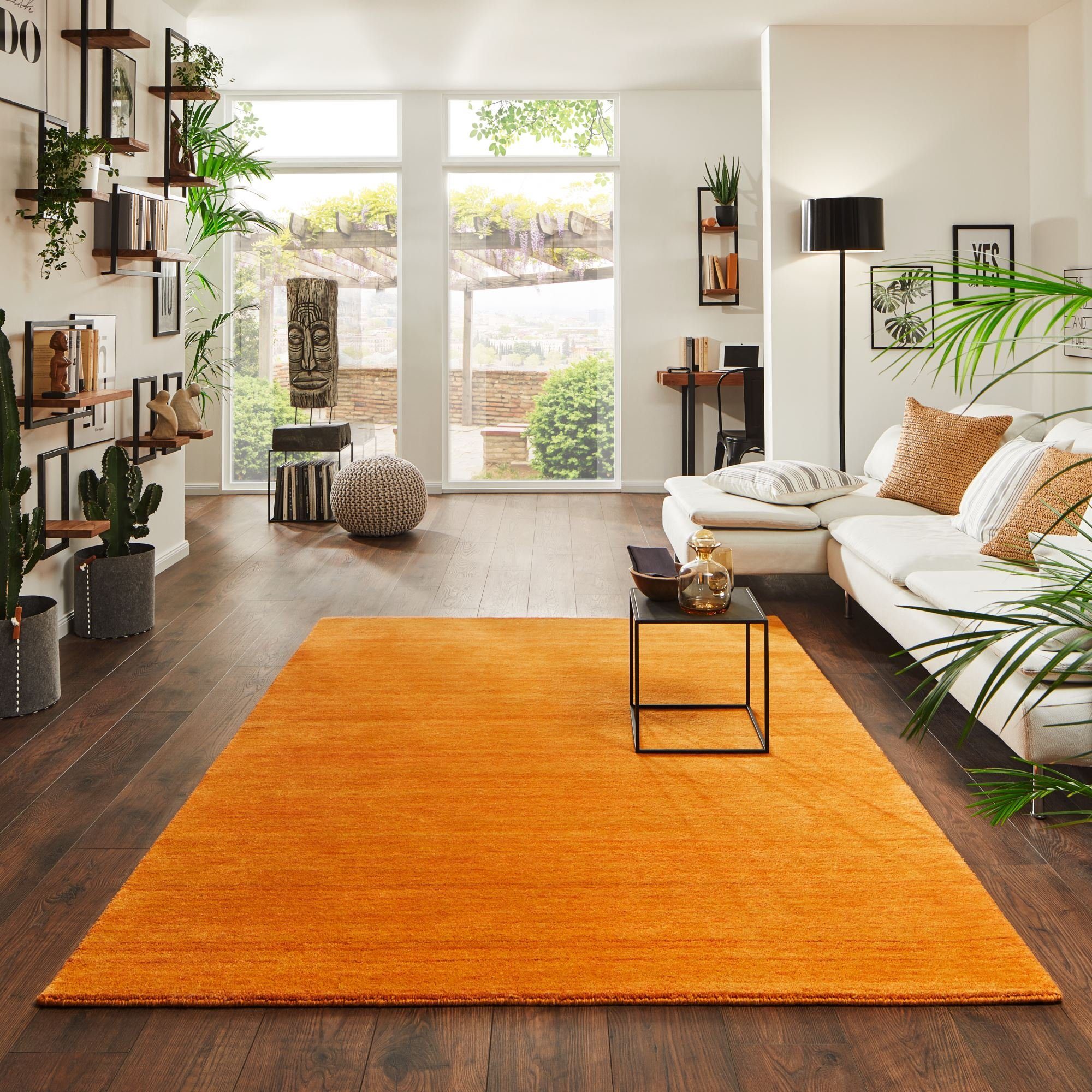 Steffensmeier Wollteppich Jaipur, Rechteckig, Gabbeh Teppich, handgeknüpft günstig online kaufen