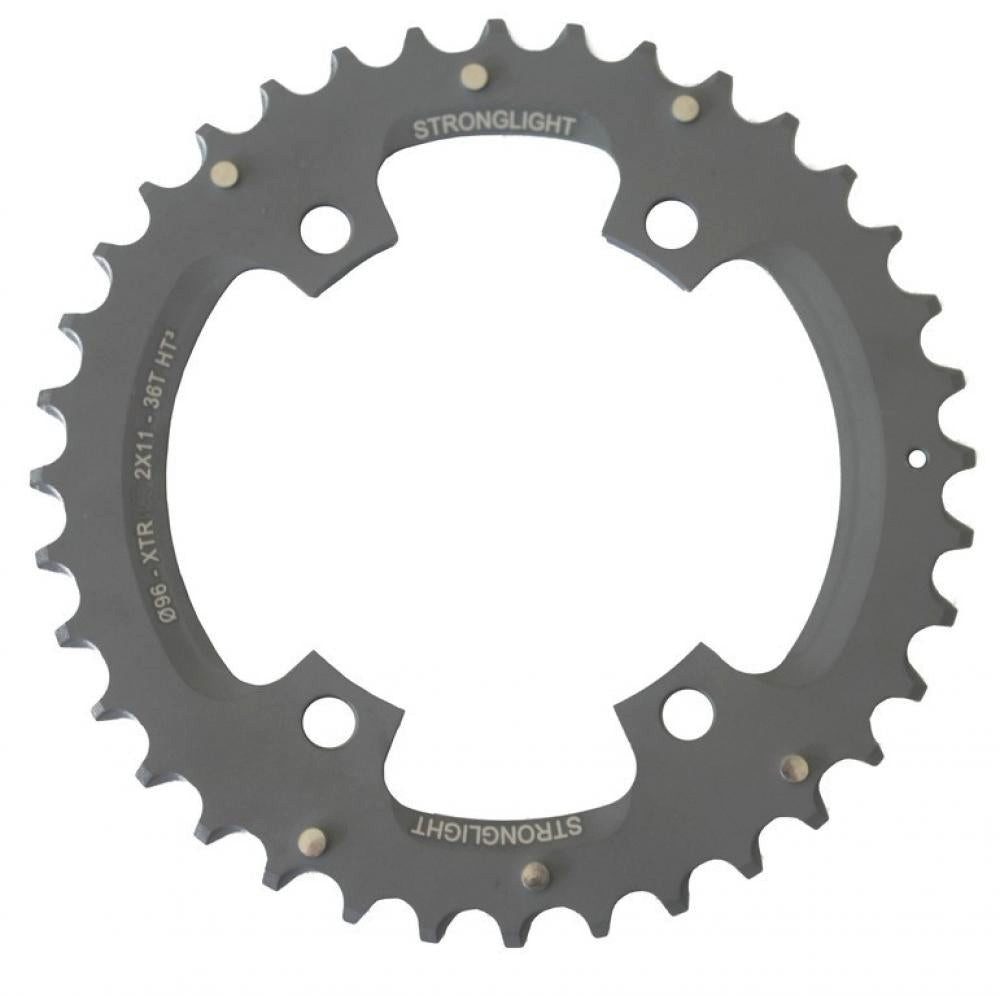 STRONGLIGHT Kettenschaltung Stronglight Kettenblatt HT3 schw 2X11 XTR FCM9000 96MM 38Z(28)