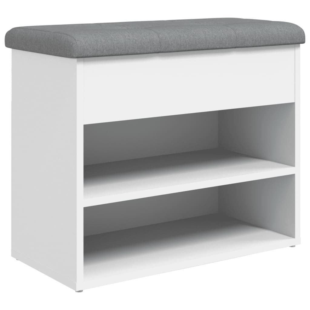 vidaXL Sitzbank Schuhbank Weiß 62x32x50 cm günstig online kaufen
