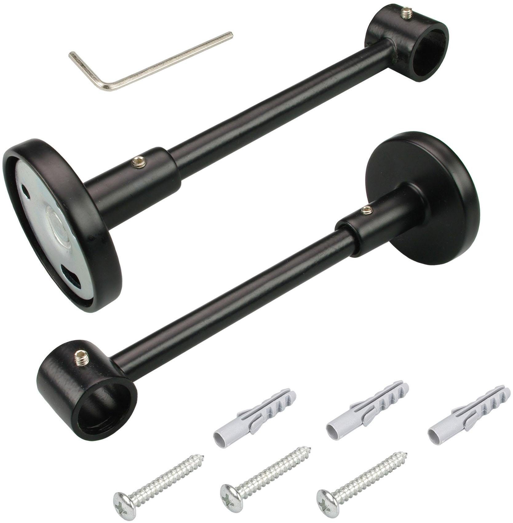 Liedeco Träger, Gardinenstangen, (1-St), für Gardinenstangen Ø 16 mm