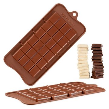 Rnemitery Schokoladenform Brechbare Schokoladenformen, 4 Set Silikon Schokolade Backform, (4-tlg)