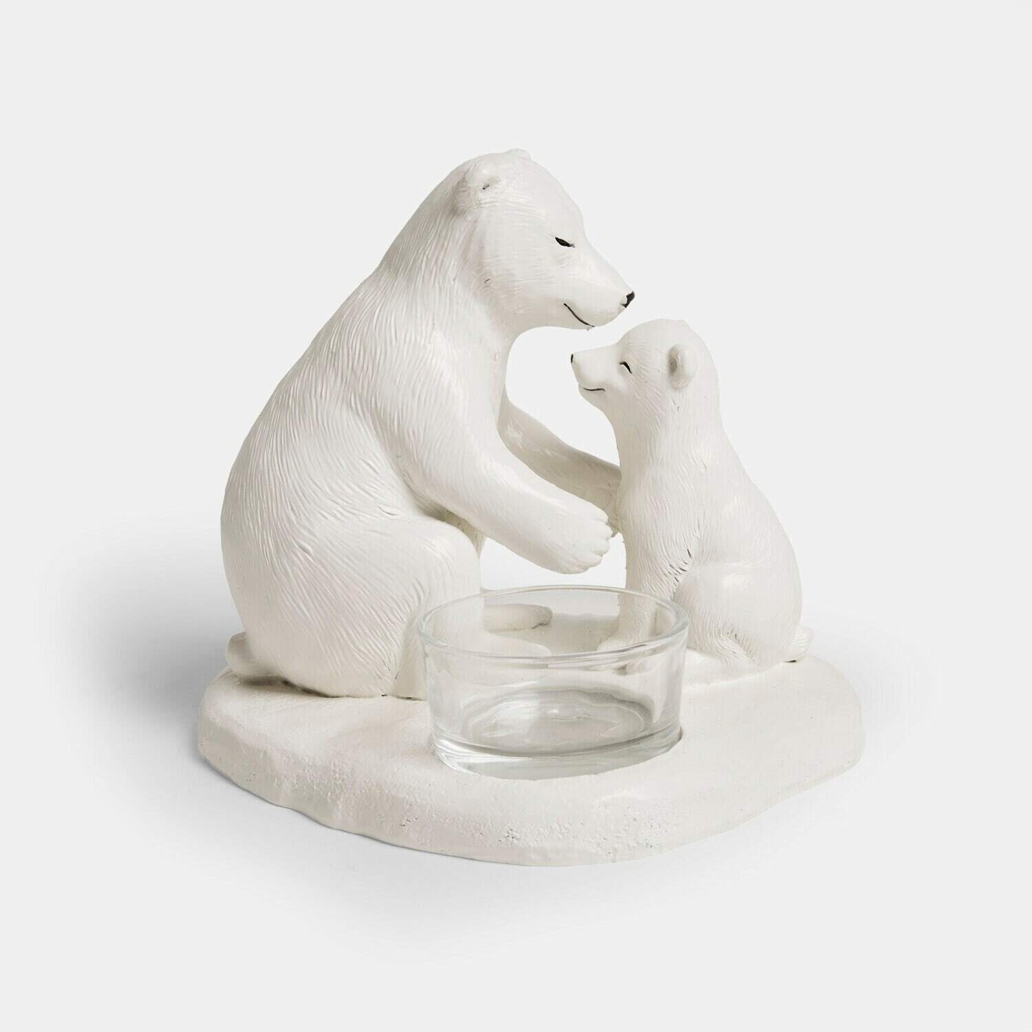 Mirabeau Dekofigur Kerzenhalter Bjørnli weiß