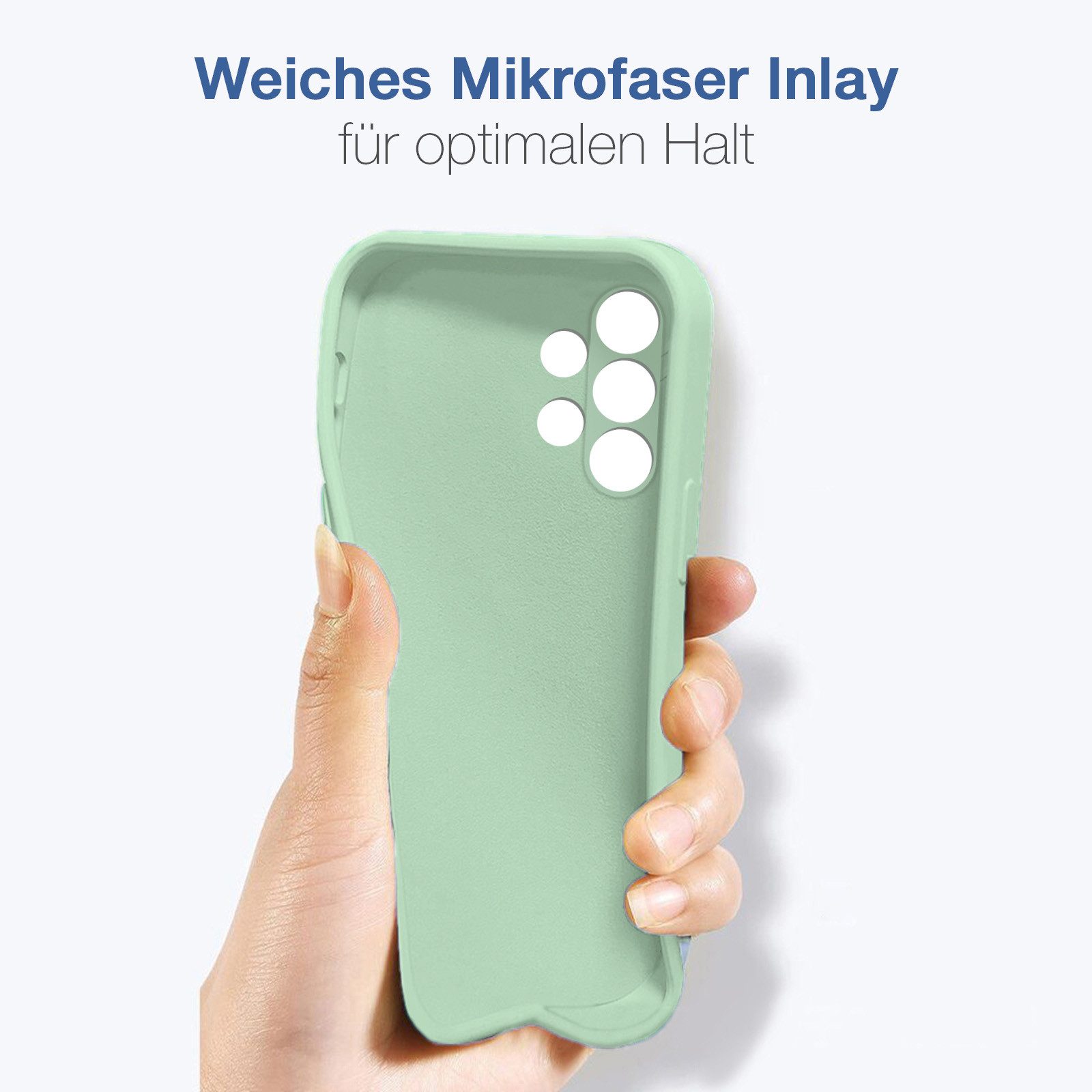 Tec-Expert Handyhülle SoftGrip Cover Hülle für Samsung Galaxy A13, Handy Case Bumper integrierter Kameraschutz flexibel – Bild 2 von 5