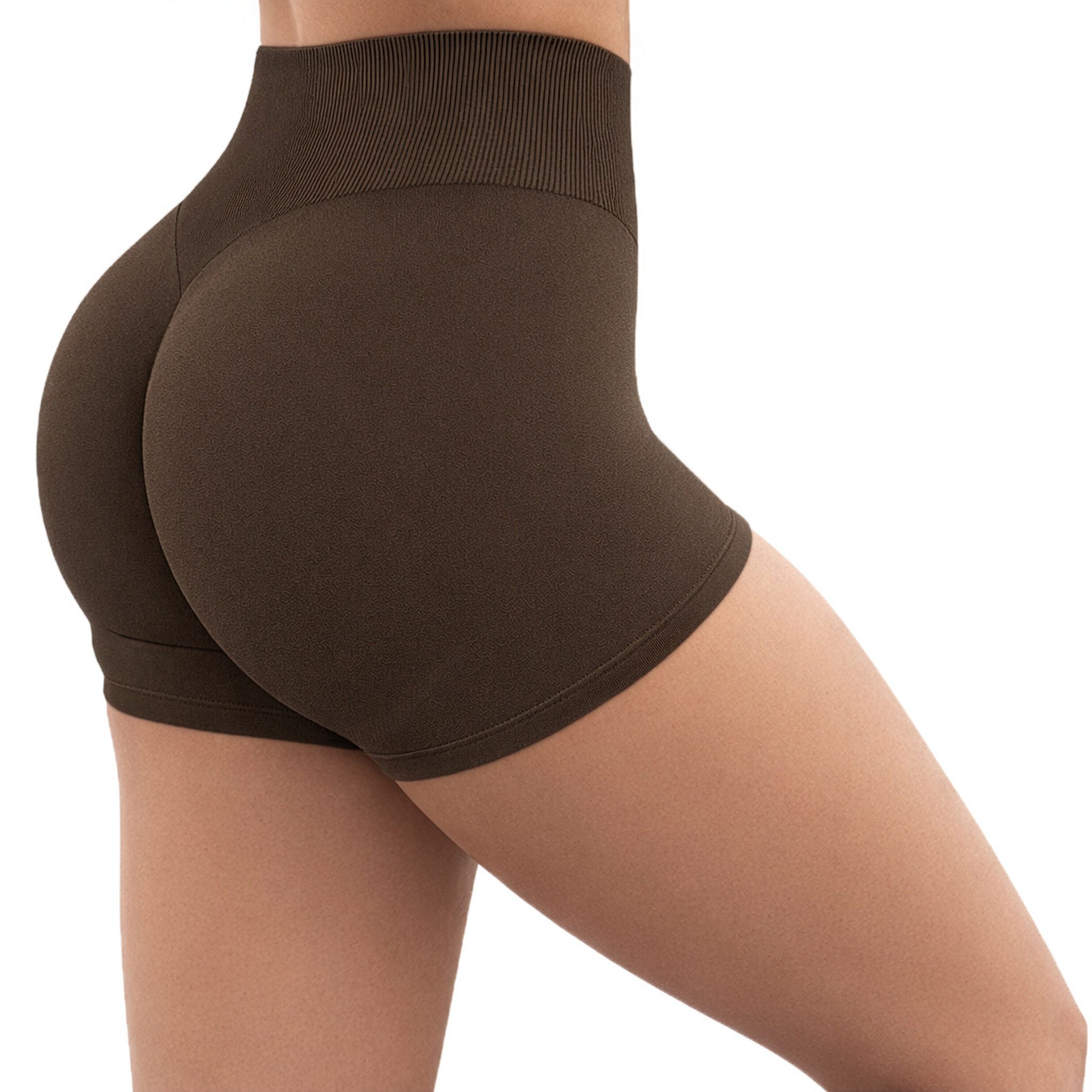 Smilodox Shorts Amaze Ultra, Seamless Blickdichte Radlerhose, Unsichtbarer Scrunch High Waist kurze Hotpants im Shaped Fit Yoga Fitness Laufen Alltag