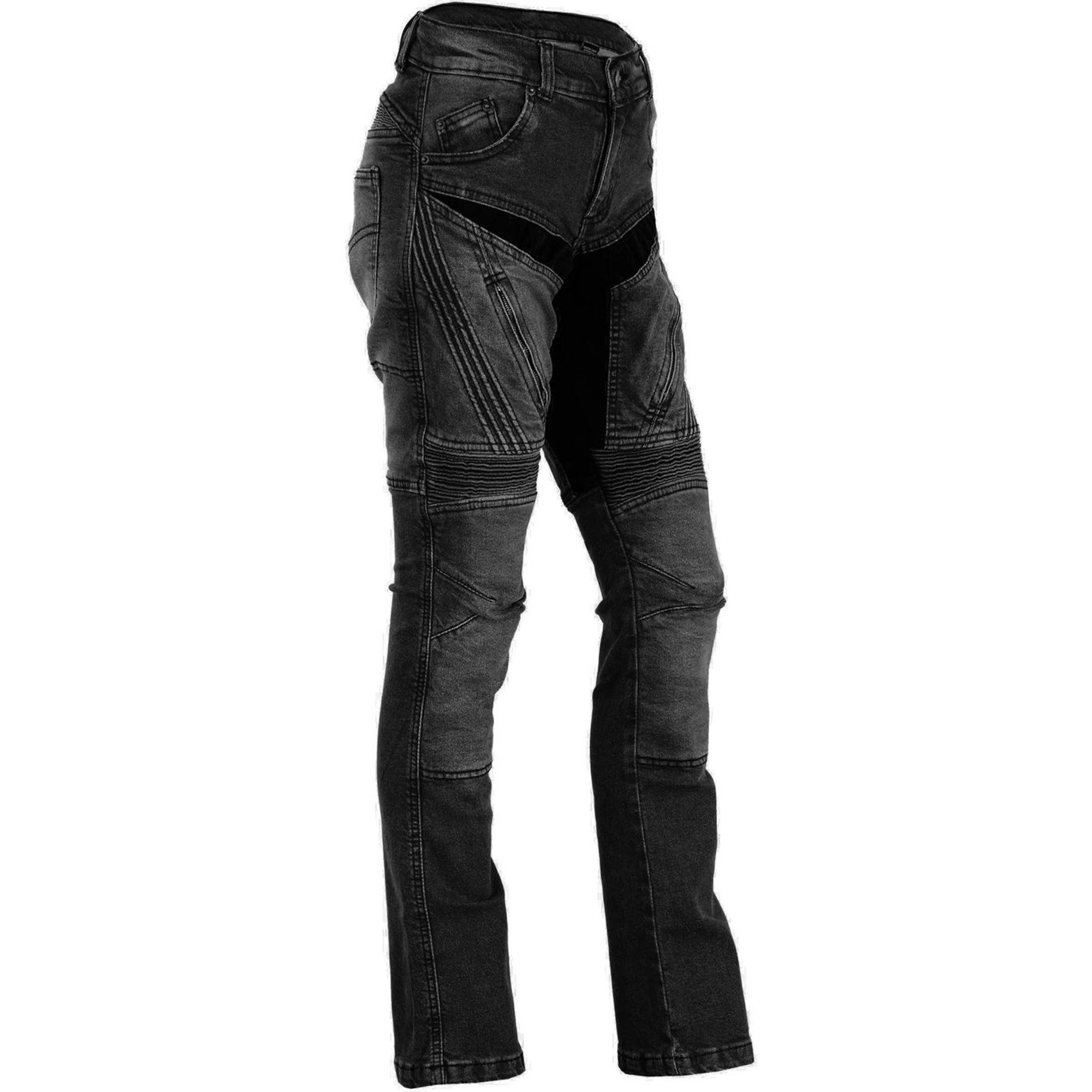BULLDT Motorradhose JEANS-010 Damen (mit 4 abnehmbaren Protektoren) BULLDT Damen Jeans Gefüttert mit Aramid-Stoff
