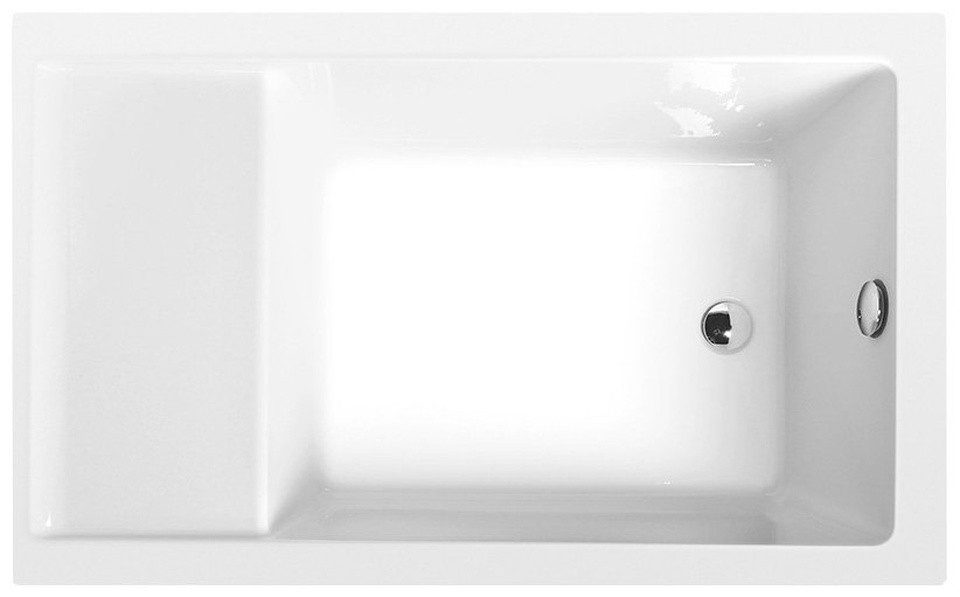 Polysan s.r.o. Badewanne JAZZ Sitzwanne 120x75x39cm, weiß, Polysan-72913